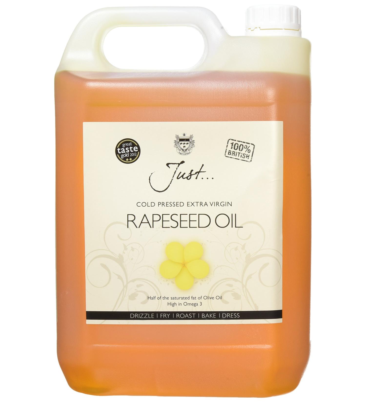 Just Cold Pressed Extra Virgin Rapeseed Oil 5 Litre - Buy Online on SooperMarket.com