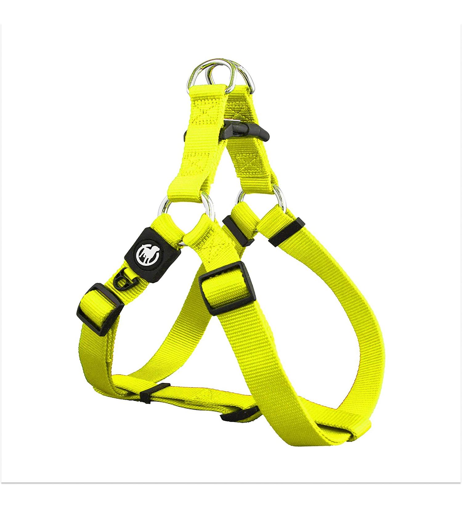 Ddoxx Adjustable Nylon Dog Harness - Step-In Outbreak-Proof for Small Medium & Large Dogs | Perfect Breast Harness for Puppies & Cats | Yellow XS (1.0 x 32-44 cm) - International Shipping Available - Buy Online on SooperMarket.com