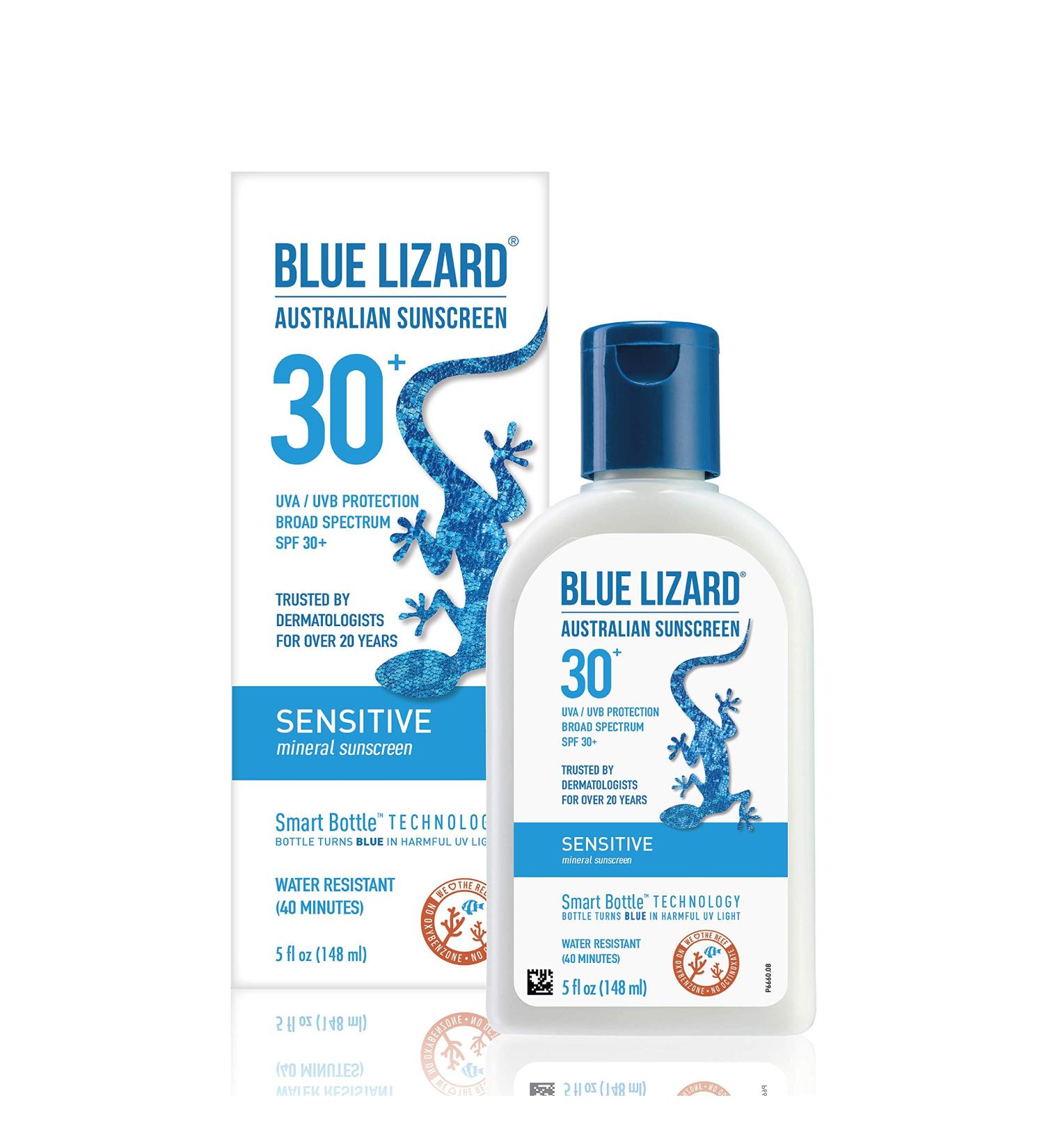 BLUE LIZARD Australian Sunscreen Sensitive SPF 30+ 5-Ounce - Gentle Sun Protection (1 Pack) - Buy Online on SooperMarket.com