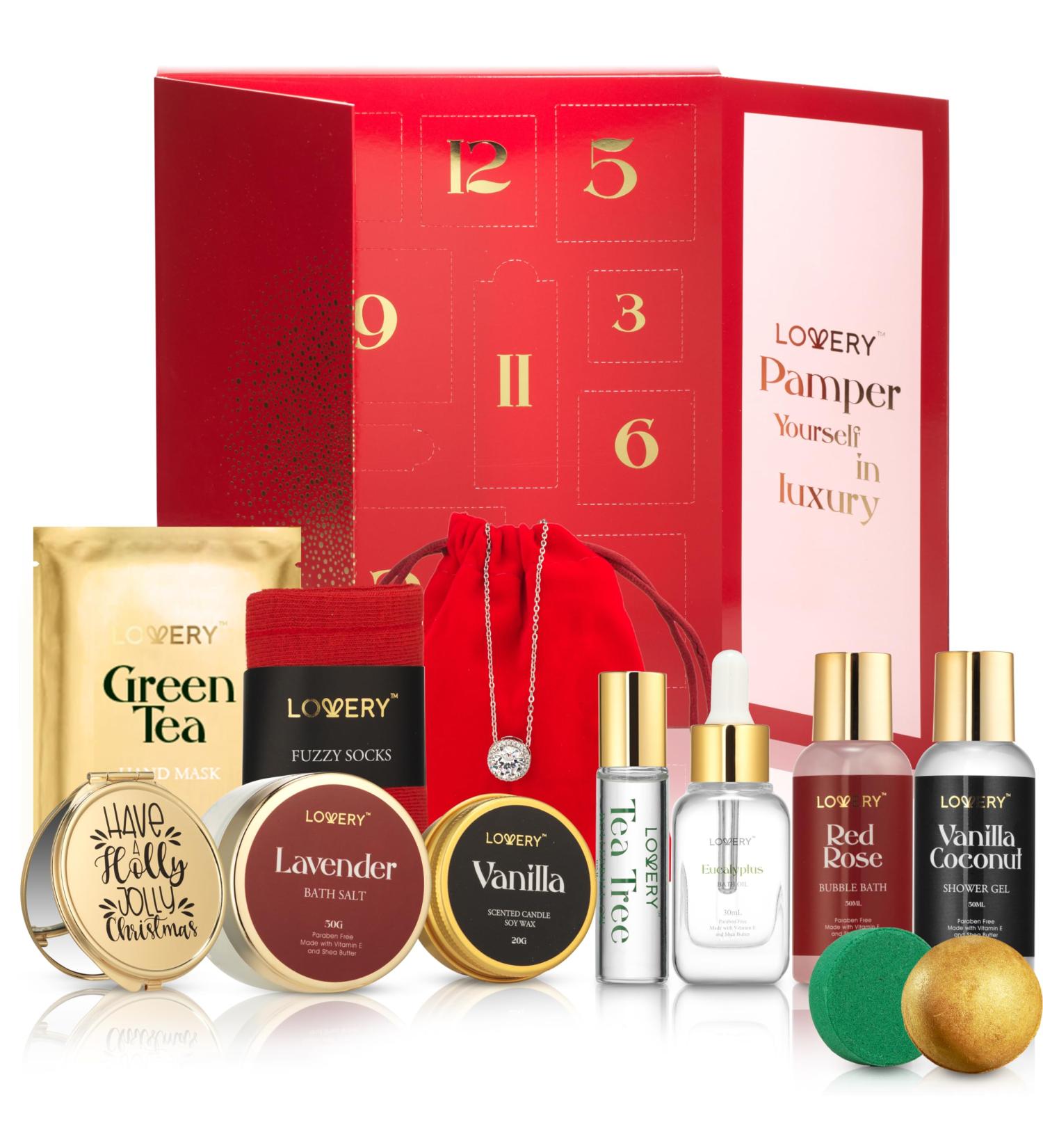 Birthday & Anniversary Gifts for Her | 12-Day Beauty Surprise Set | Spa & Bath Gift for Women & Men - Buy Online on SooperMarket.com