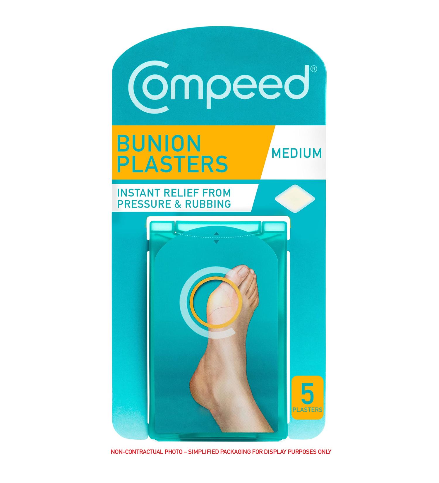 Compeed Bunion Plasters - 5 Hydrocolloid Plasters for Effective Foot Treatment - Buy Online on SooperMarket.com