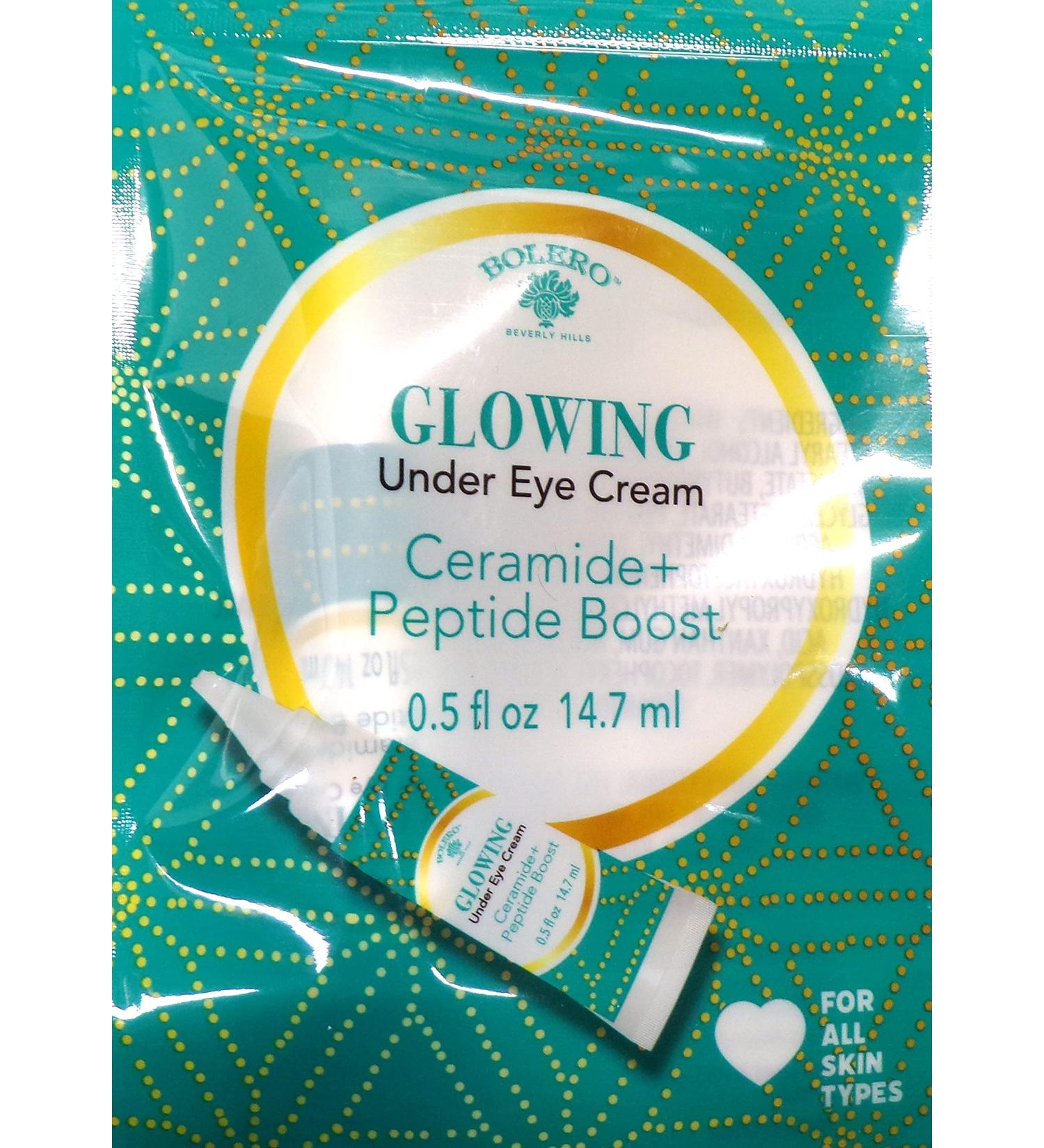 Bolero Beverly Hills Glowing Under Eye Cream Ceramide + Peptide Boost 5fl oz (14.7ml)