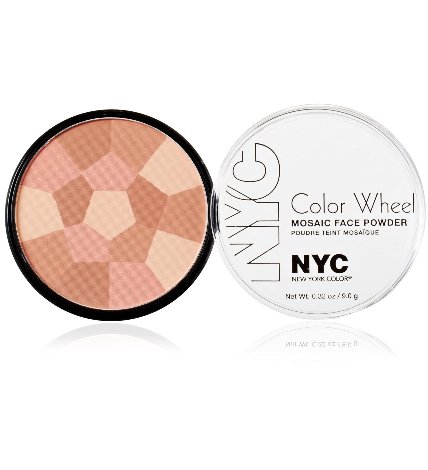New York Color Wheel Mosaic Face Powder  Rose Glow  0.32 Ounce