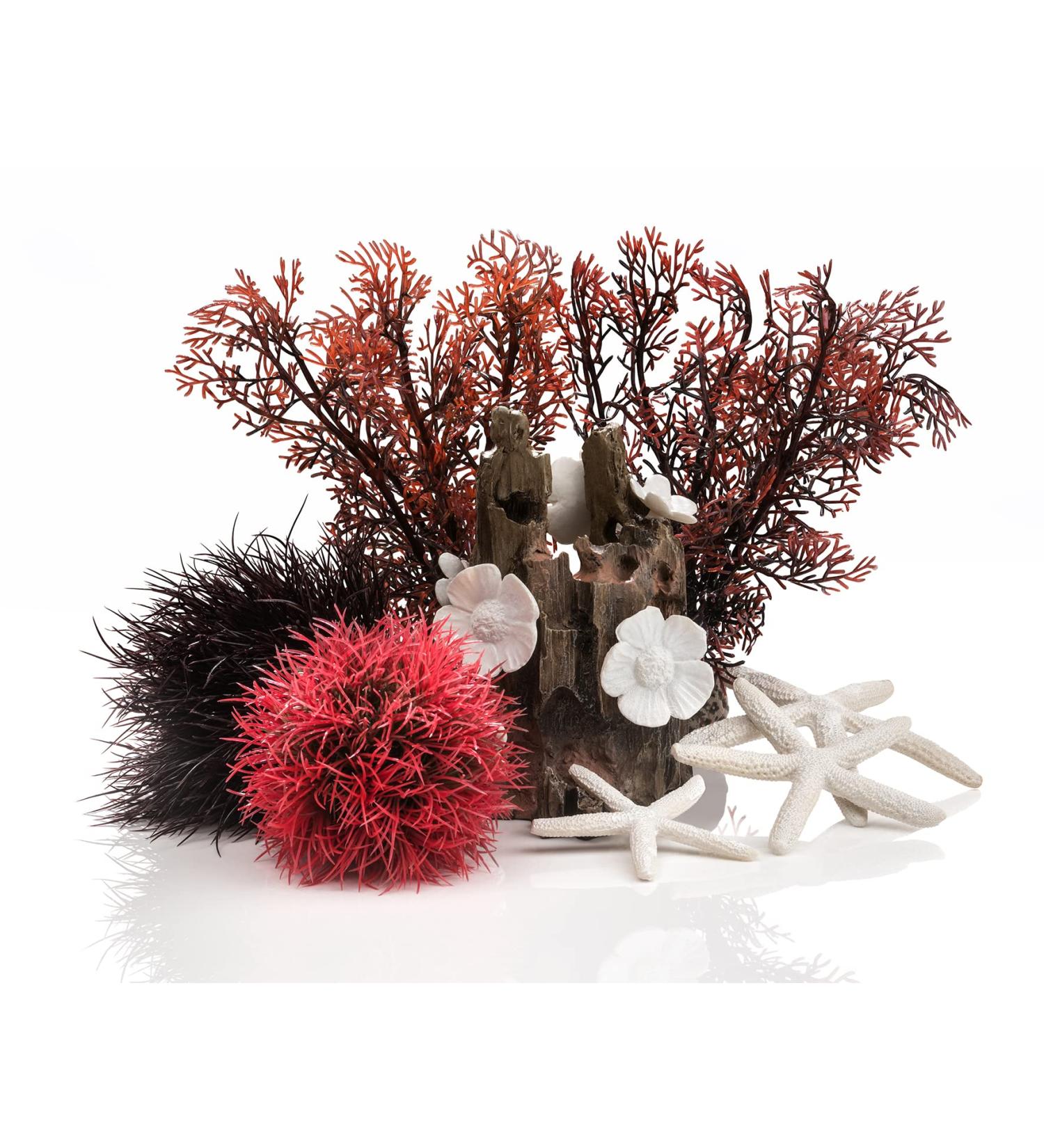 Biorb 48442 Decor Set 15L Red Forest - Realistic Aquatic Plants Roots & Stones for Freshwater & Marine Aquariums - Buy Online on SooperMarket.com