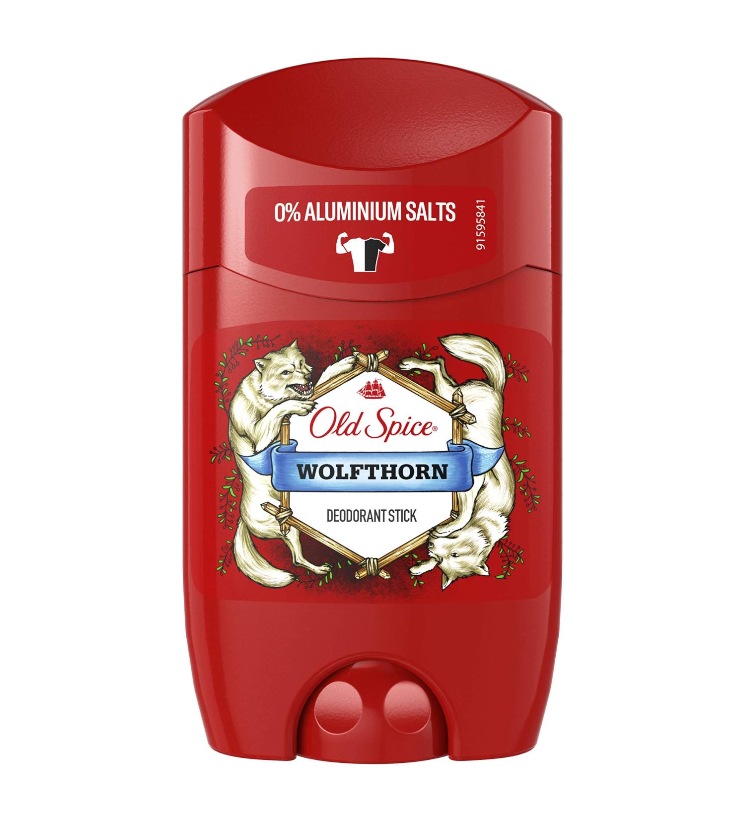 Old Spice Wolfthorn Deodorant Stick 50ml/1.7oz (Pack of 6) - Long-Lasting Scent for Men - Buy Online on SooperMarket.com