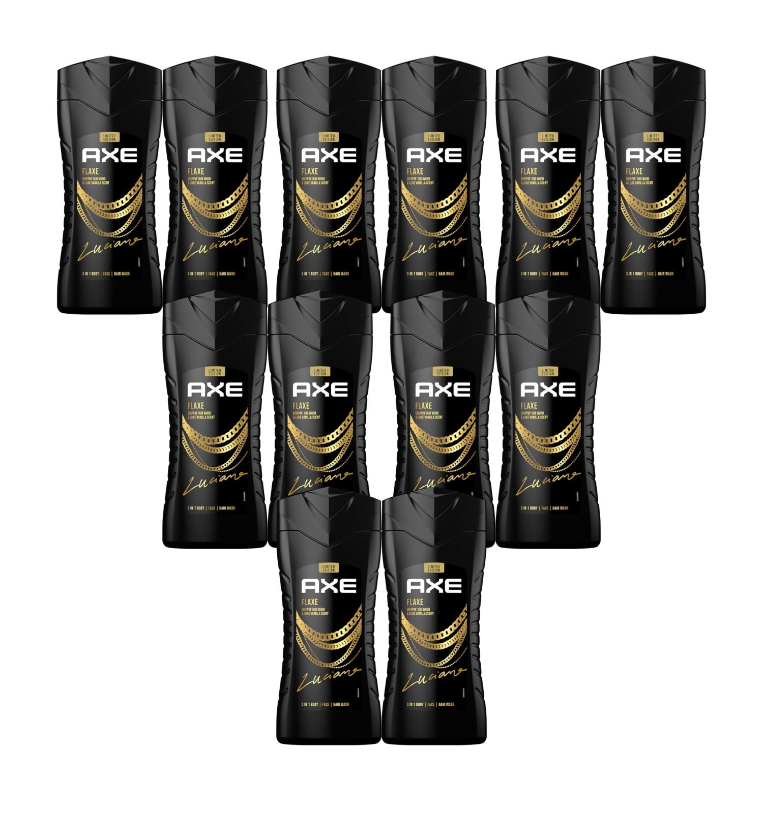 AX 3-in-1 Shower Gel & Shampoo - Flaxe Limited Edition | 12x250ml | Body Face & Hair - Spectacular Fragrance - Buy Online on SooperMarket.com