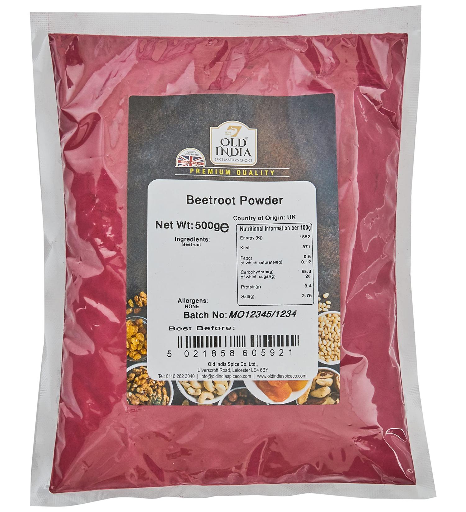 Old India Beetroot Powder 500g - Pure and Natural (Pack of 1) - Buy Online on SooperMarket.com