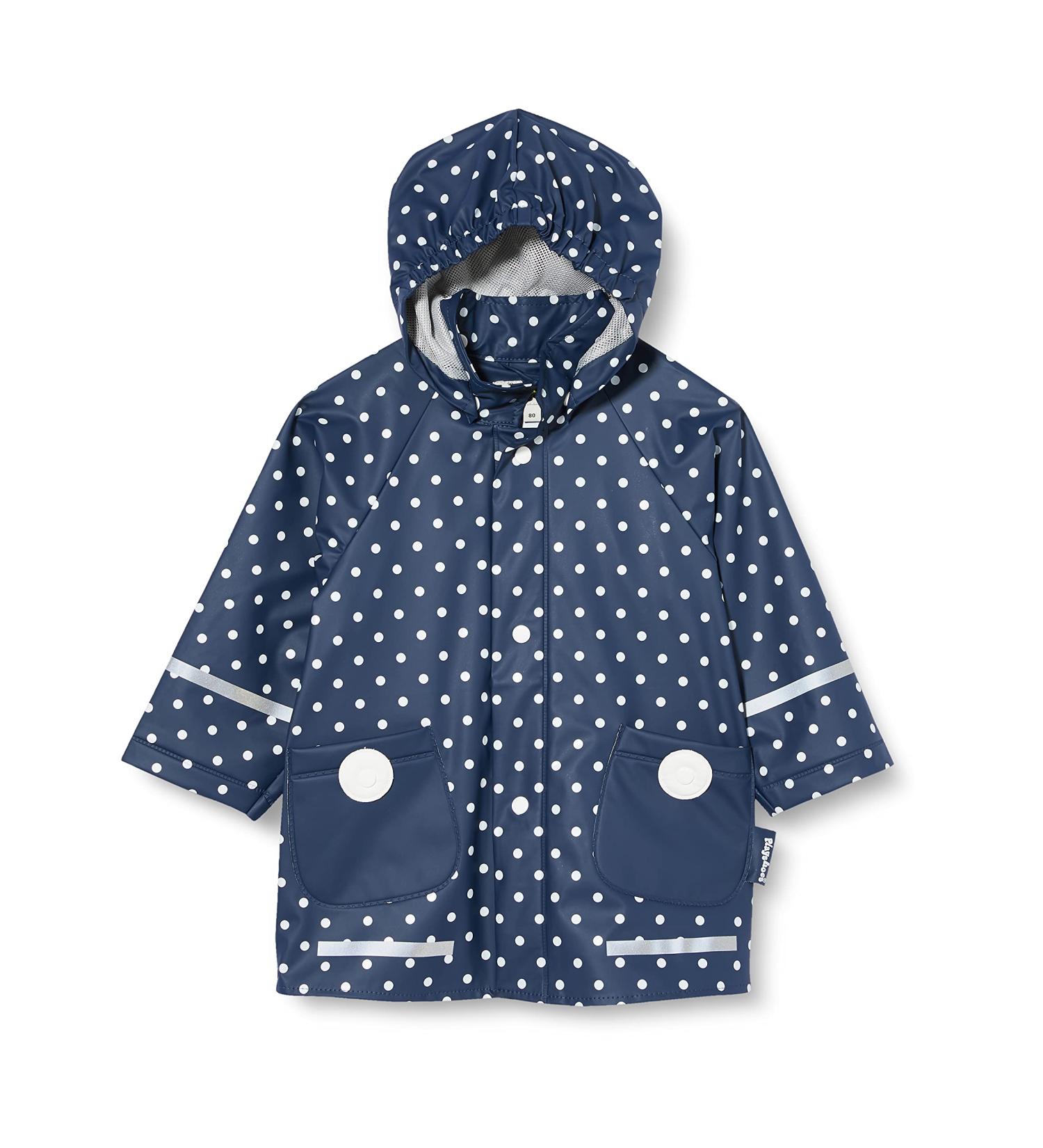 Playshoes Unisex Kid's Waterproof Raincoat - Navy Blue (Size 92) | Windproof Rainwear - Buy Online on SooperMarket.com