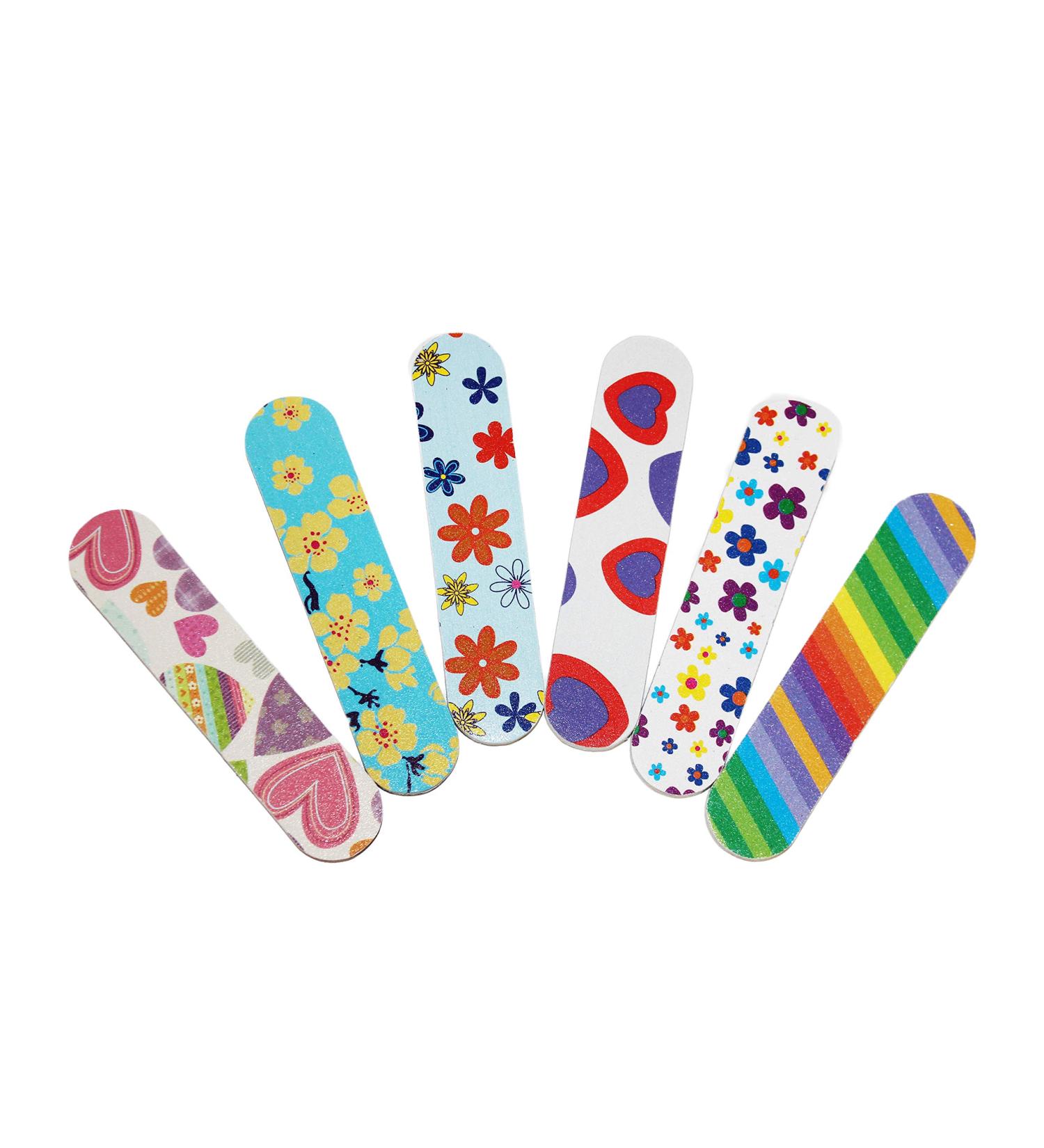 ZMOI Colorful Girly Mini Emery Board Nail Files - 12 Count - Buy Online on SooperMarket.com