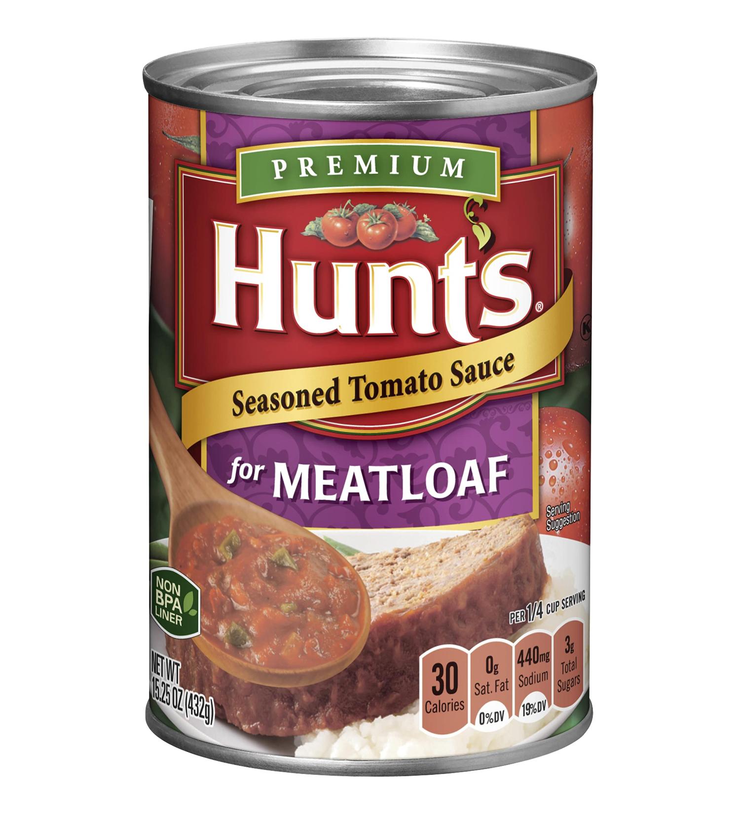 Hunt's Tomato Sauce for Meatloaf 15.25 oz 12 Pack - Seasoned Diced Tomatoes in Sauce - Buy Online on SooperMarket.com