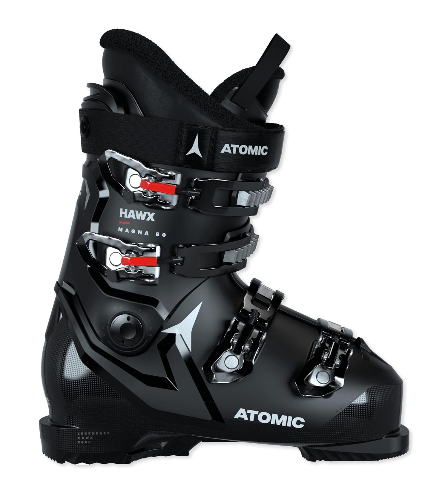 Buy Atomic Hawx Magna 80 Ski Boots - Alpine Black/White/Red 102mm Wide Fit Prolite Construction Memory Fit - International Shipping Available - Buy Online on SooperMarket.com