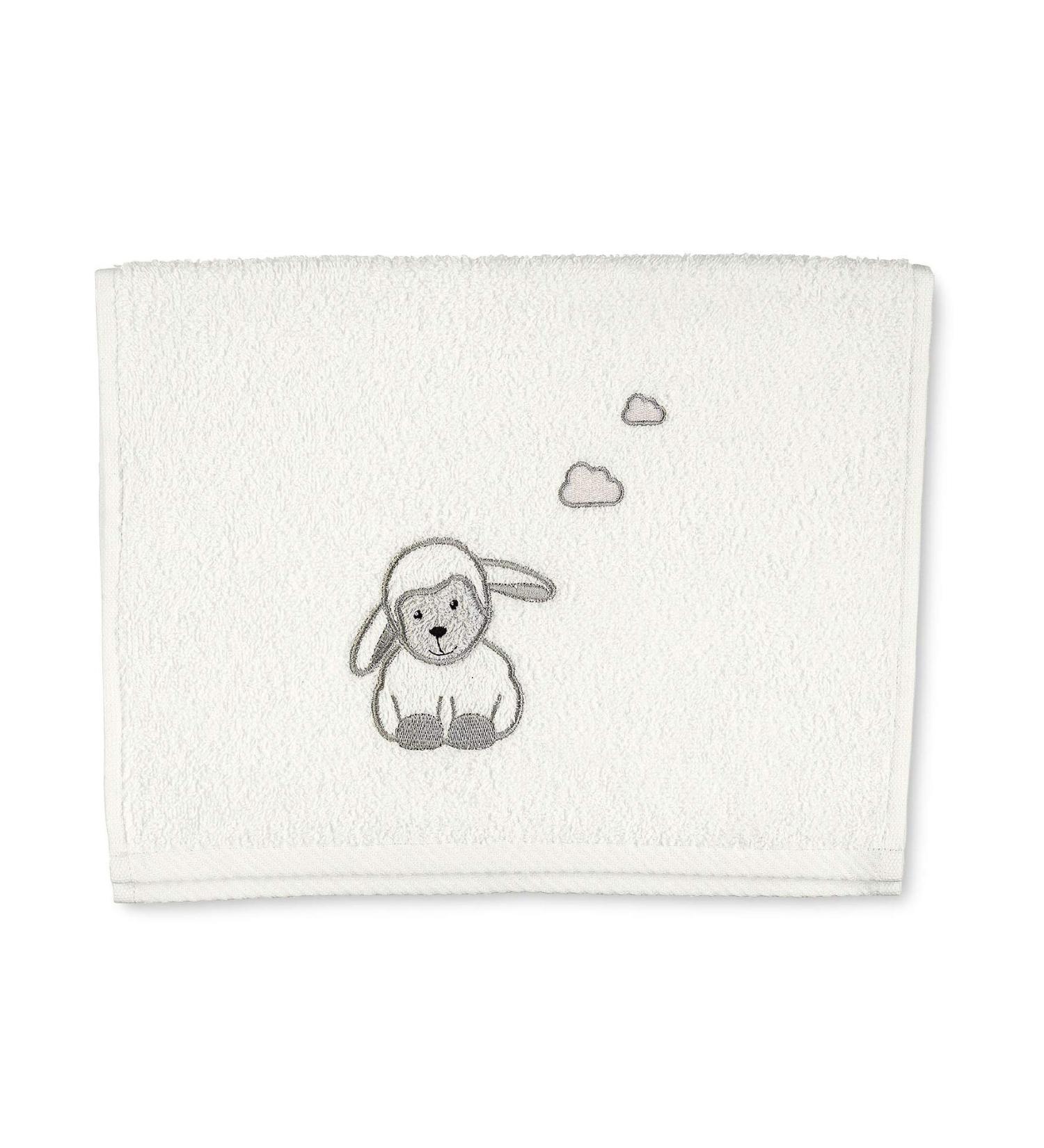 Sterntaler Children's Towel Sheep Stanley - Beige Ecru 50x30 cm Perfect for Ages 0 Months+ | Quality Baby Towel for Kids - Buy Online on SooperMarket.com