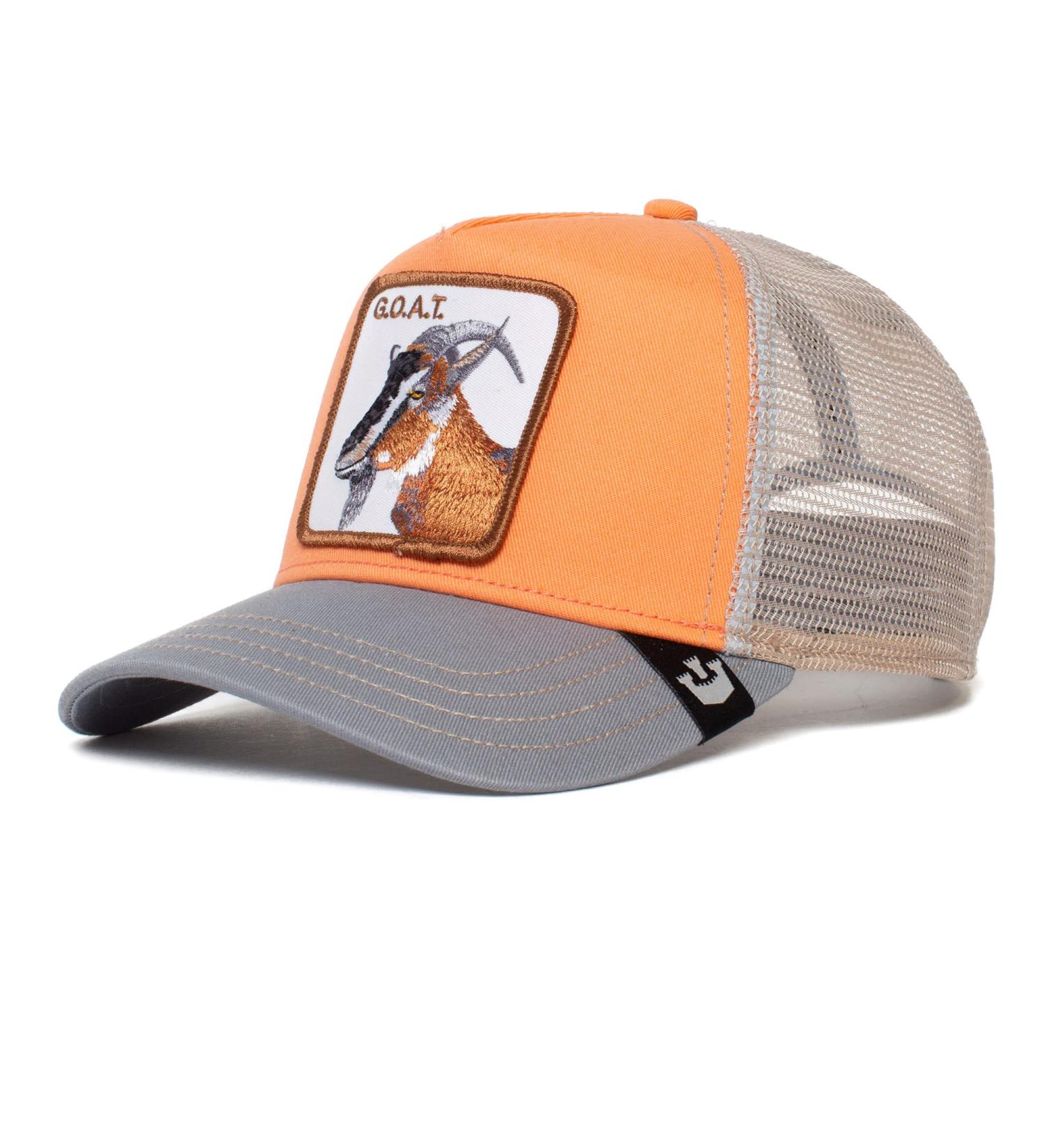 Goorin Bros. Unisex The Farm Mesh Trucker Hat - Adjustable Coral Baseball Cap | Perfect Goat Gift - Shop Internationally! - Buy Online on SooperMarket.com