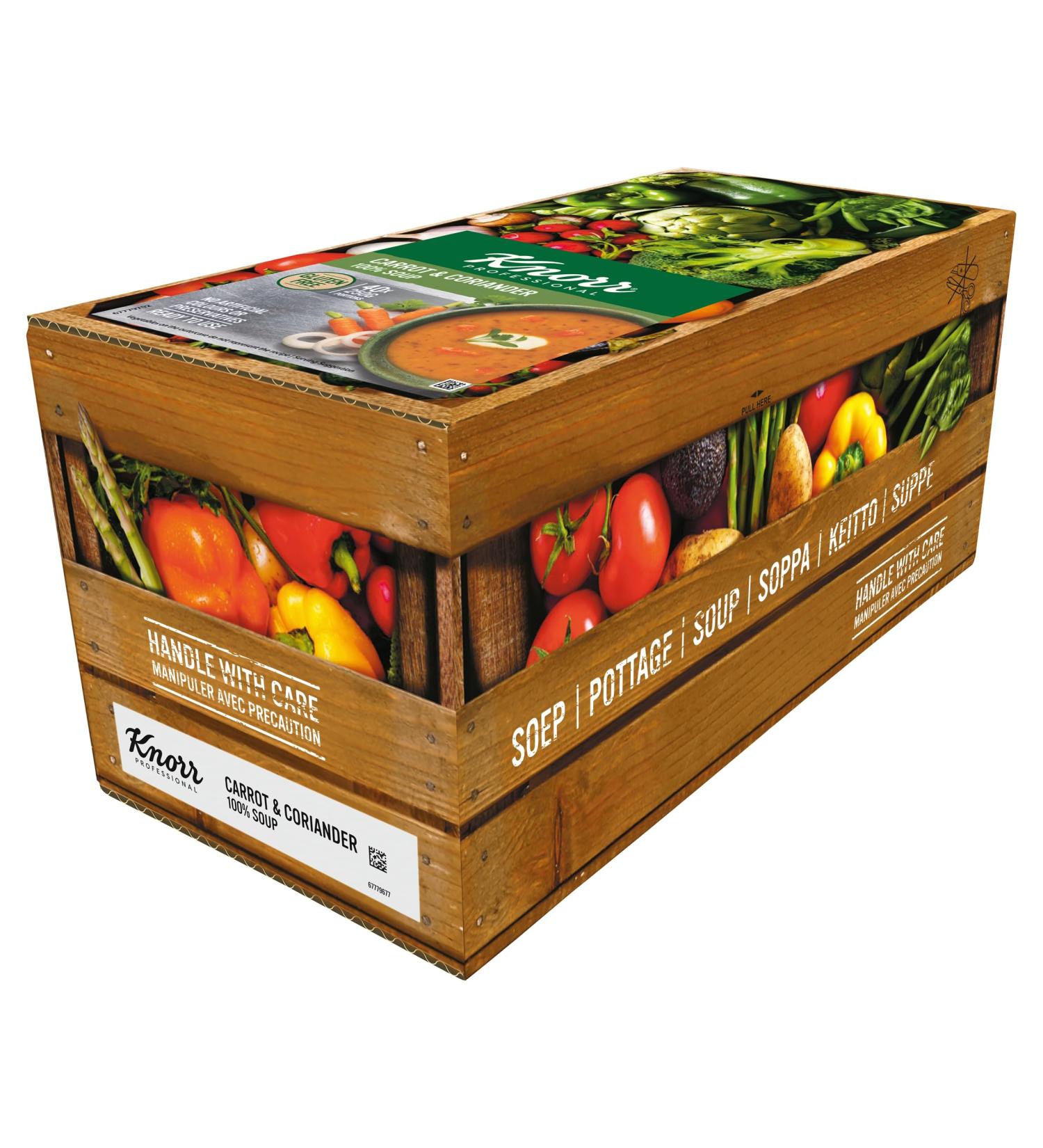 Knorr 100% Carrot & Coriander Soup 10kg - Pack of 4 - Buy Online on SooperMarket.com