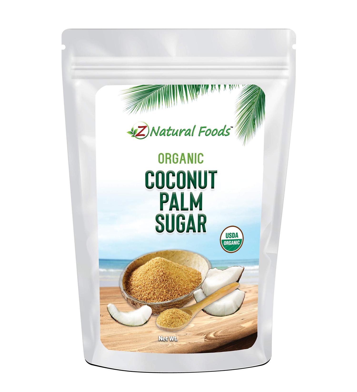 Organic Coconut Palm Sugar - Bulk 10 lb - Ideal for Desserts, Baking, Coffee, Tea, Oatmeal - Unrefined, Vegan, Gluten Free, Non GMO, Kosher - Buy Online on SooperMarket.com