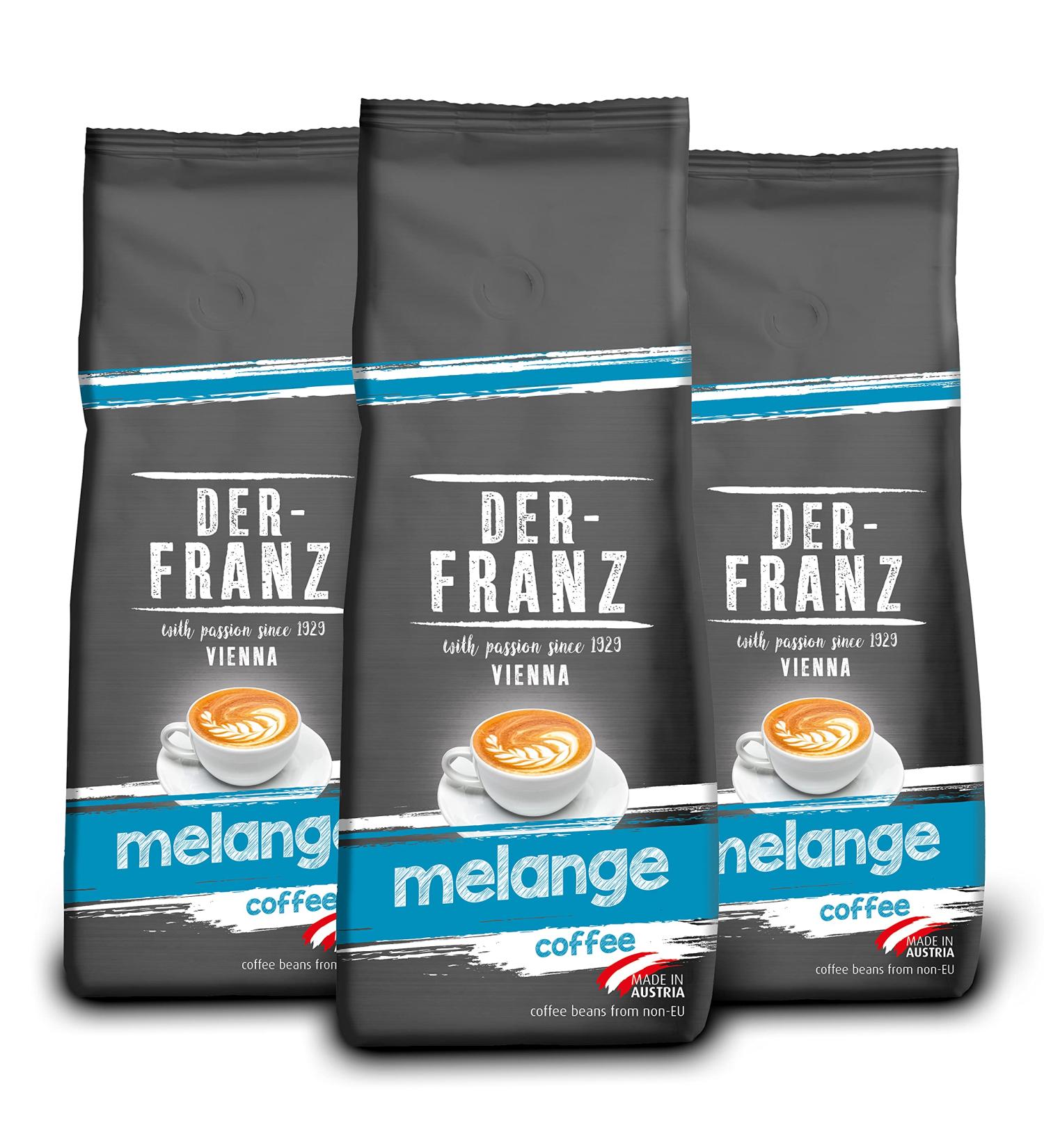 Buy Der-Franz Melange Coffee Whole Bean - 3 x 500g Pack | Premium International Shipping - Buy Online on SooperMarket.com