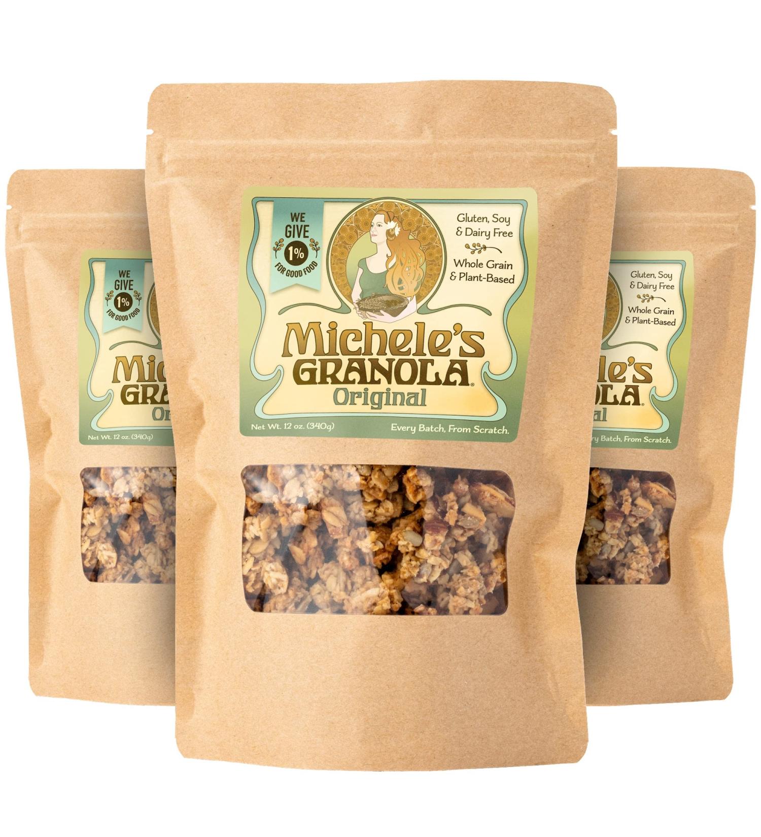 Bundle of 3 Michele's Granola Original Gluten-Free & Non-GMO 12 oz Packages - Buy Online on SooperMarket.com