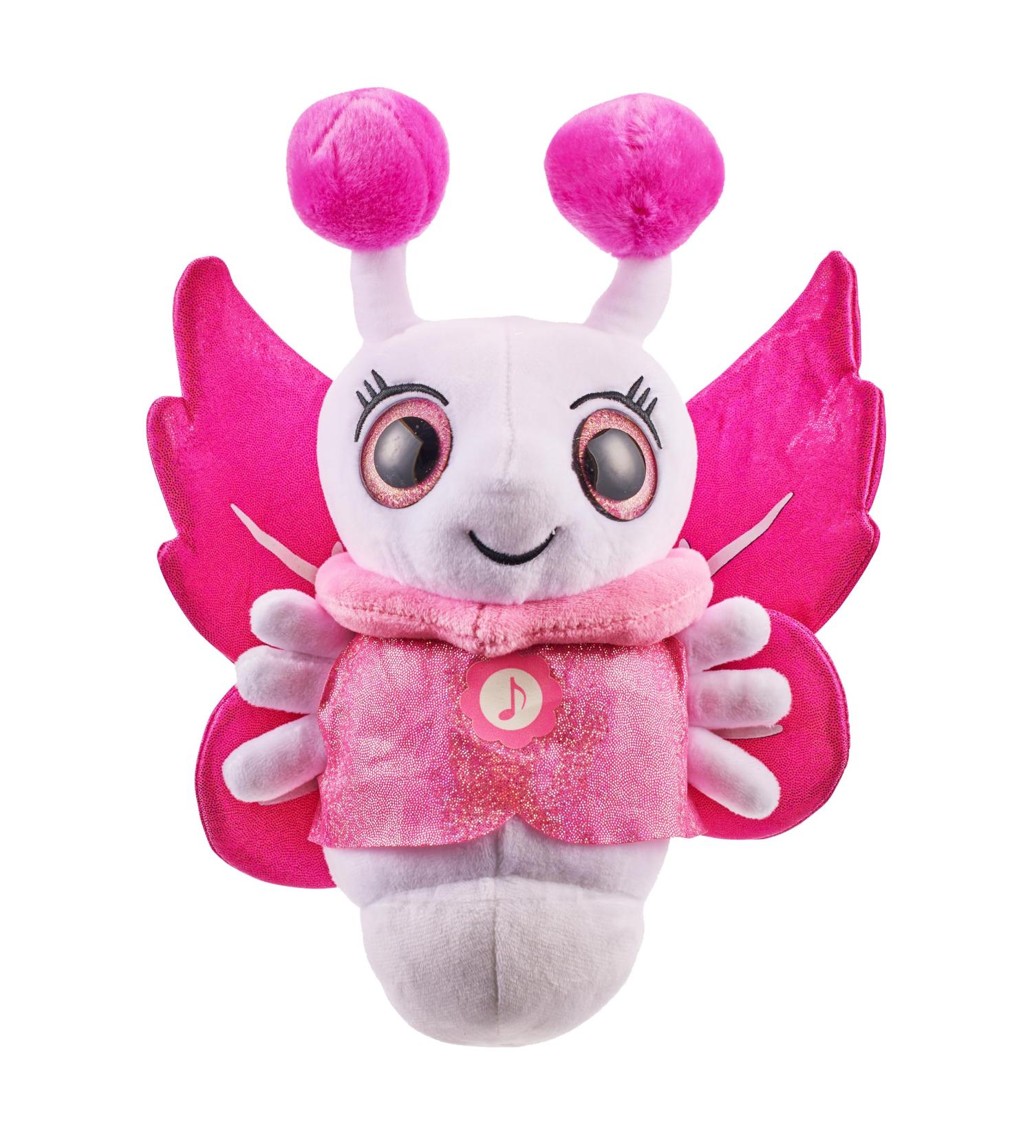 Eolo Glowies Fireflies Toddler Sleep Aid Nightlight | 3 Lullabies, 2 Relaxing Sounds, Auto-Off Timer | Pink Small Nightlight - Buy Online on SooperMarket.com