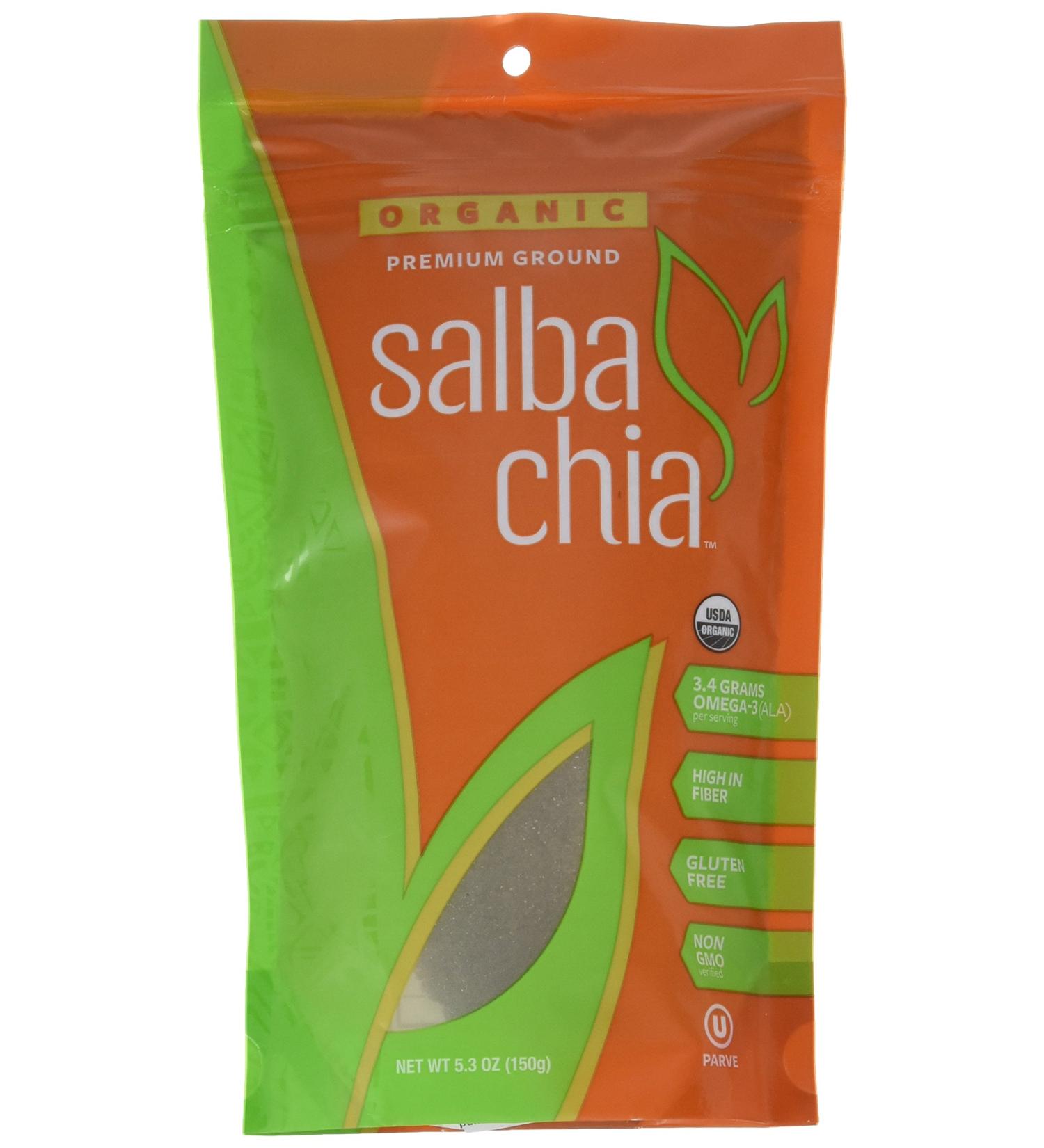 Salba Smart Organic Chia Seeds - Ground, 5.3 oz | Superfood Nutrition - Buy Online on SooperMarket.com