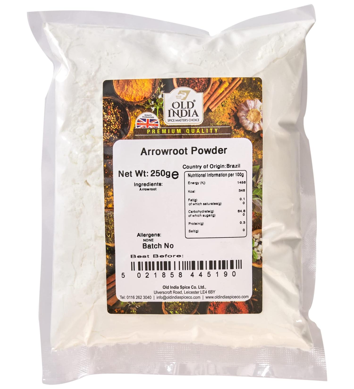 Old India Arrowroot Powder 250g - Natural Gluten-Free Thickening Agent - Buy Online on SooperMarket.com