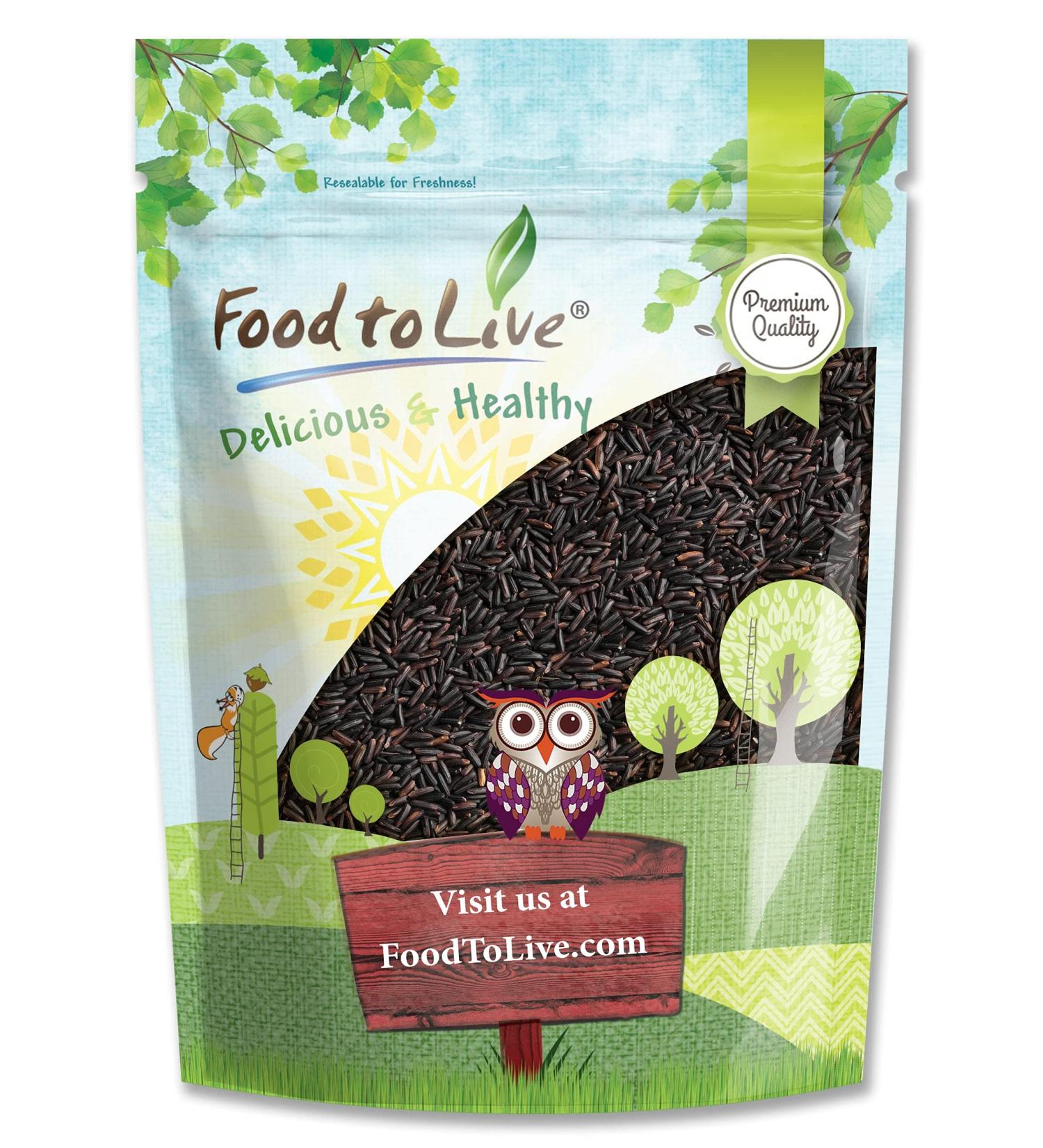 Black Rice 3 Pounds - Whole Grain, Kosher, Vegan & Nutty-Sweet Flavor - Rich in Antioxidants & Fiber - Ideal for Stir-Fries, Salads & Pudding - Buy Online on SooperMarket.com