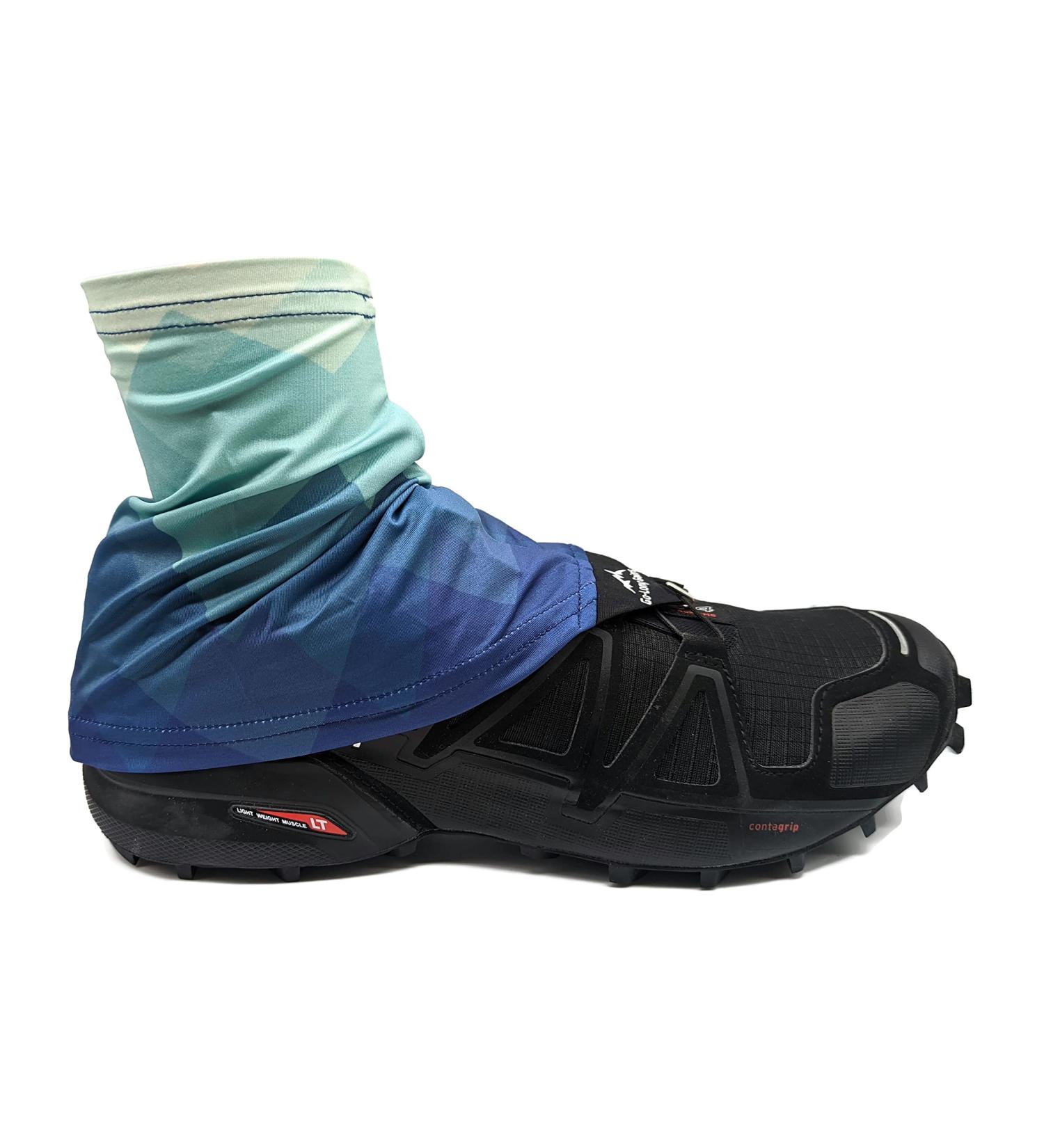 Wapiti Designs Go-Long Gaiters - Trail Running Shoe Gaiters for Running Hiking & Backpacking - Blue S/M - Buy Online on SooperMarket.com
