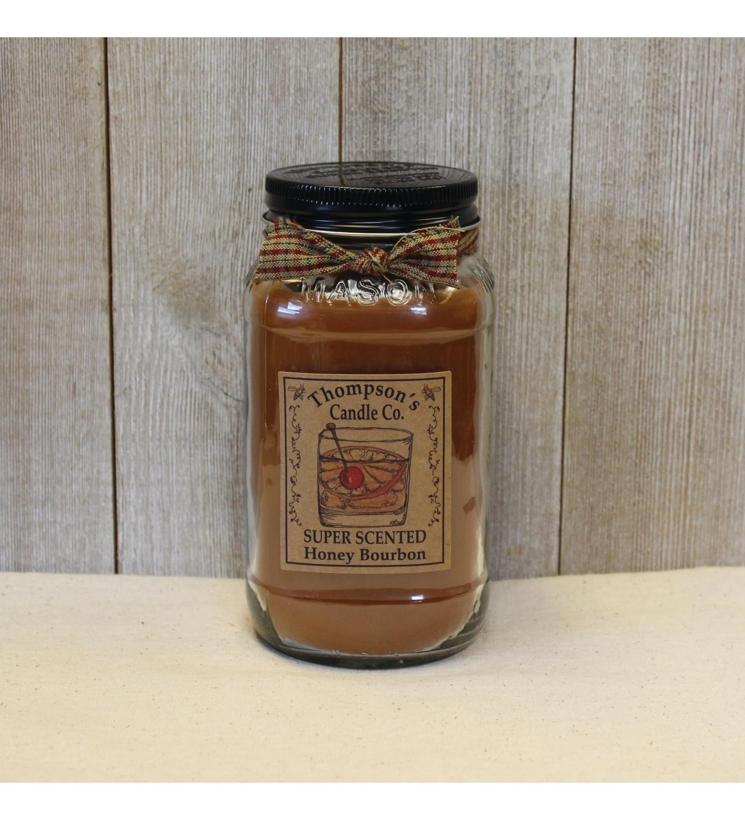 Honey Bourbon 20 Oz Mason Jar Candles