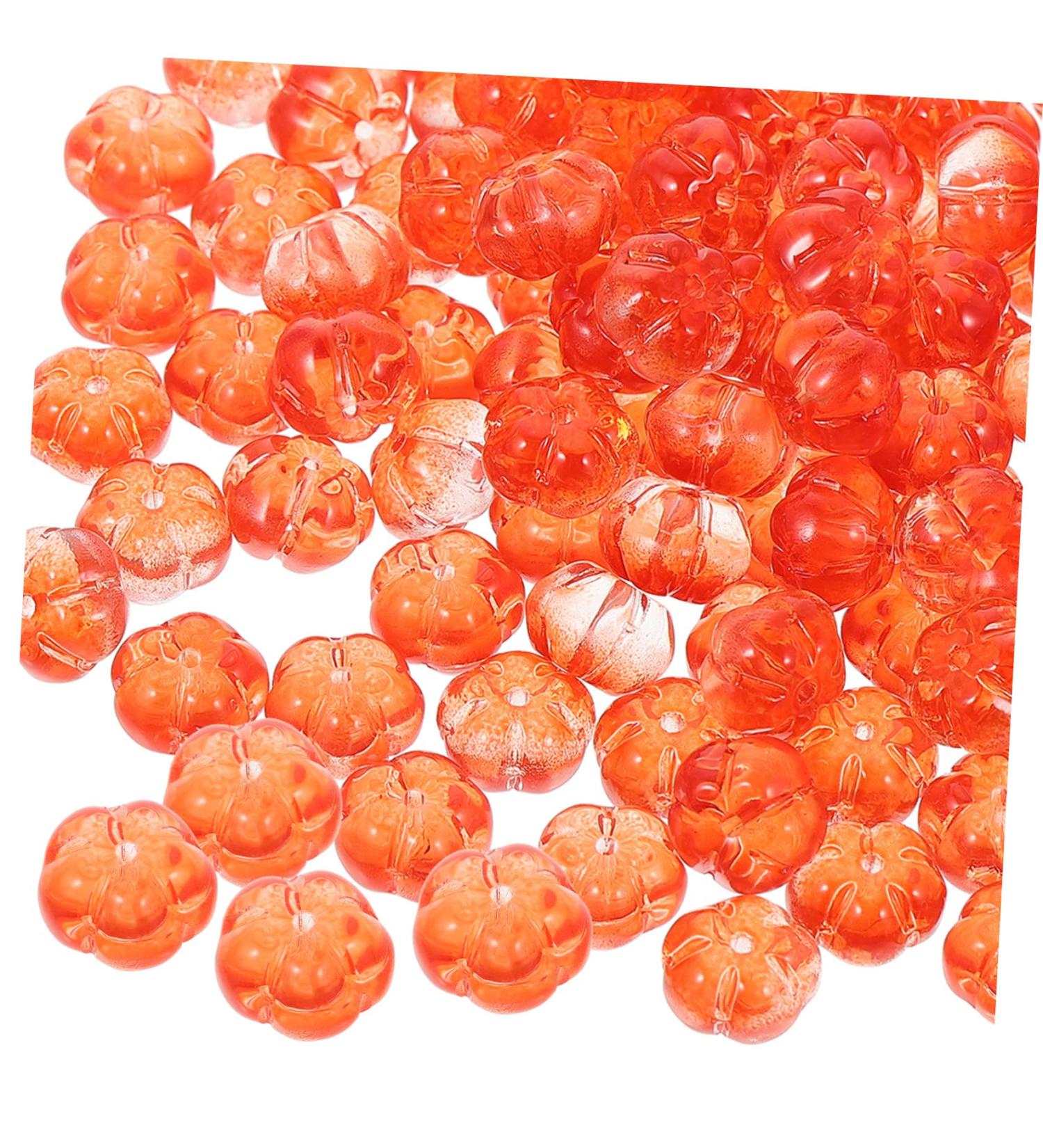 KONTONTY 100pcs Pumpkin Beads Bracelet DIY Supplies Earring Beads Lantern Charm Beads DIY Bead Pumpkin Loose Beads Thanksgiving Earring Making Beads Tibetan Beads Bags Czech Republic Glass - Buy Online on SooperMarket.com