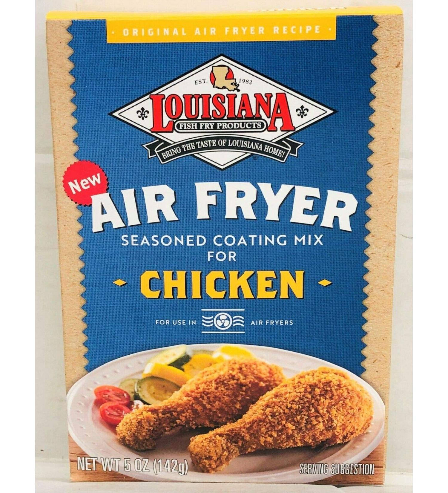 Louisiana Fish Fry Air Fryer Chicken Seasoned Coating Mix - 5 Oz