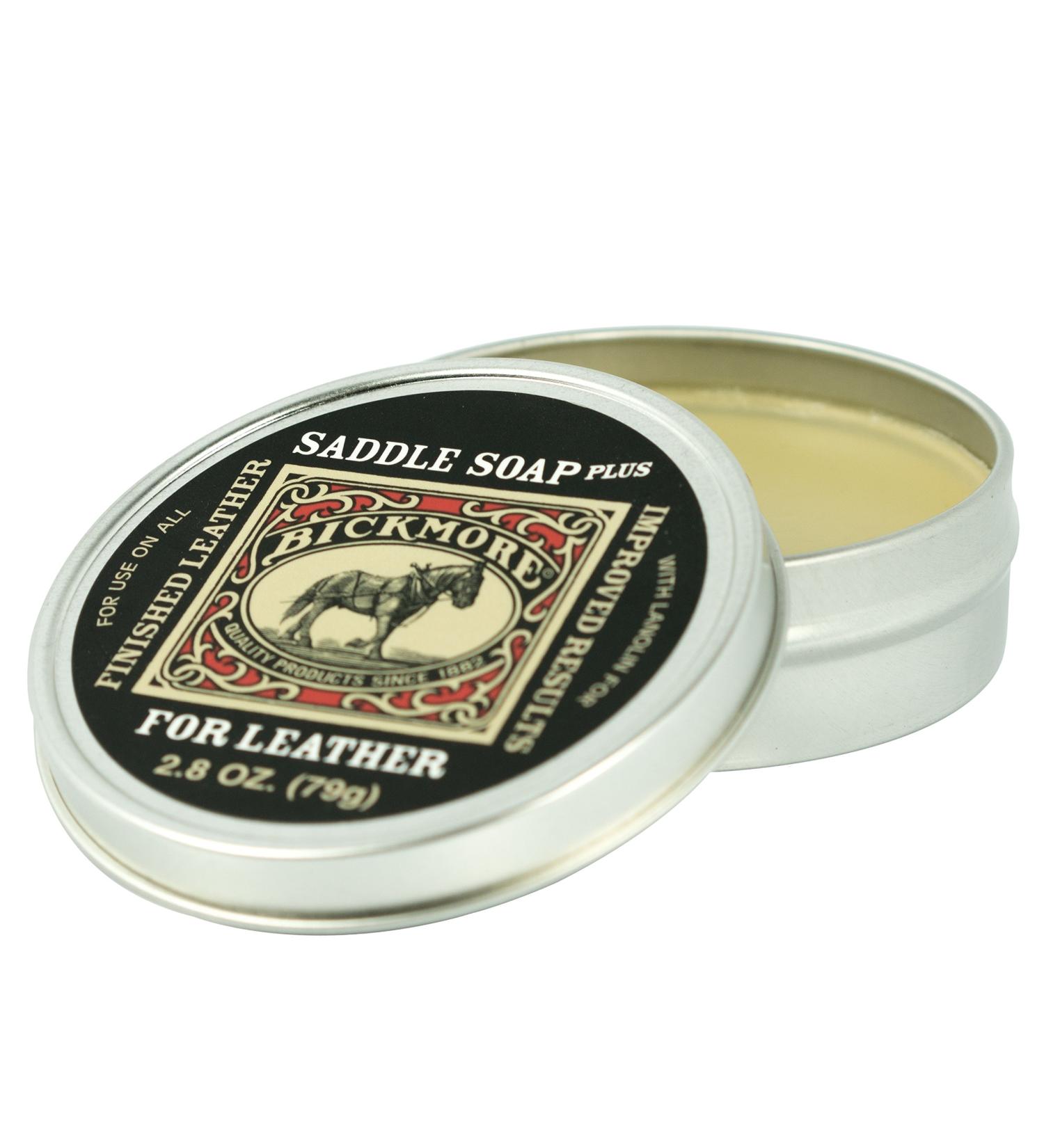 Bickmore Saddle Soap Plus 2.8oz - Leather Cleaner & Conditioner with Lanolin - Restores, Moisturizes, and Protects - Buy Online on SooperMarket.com