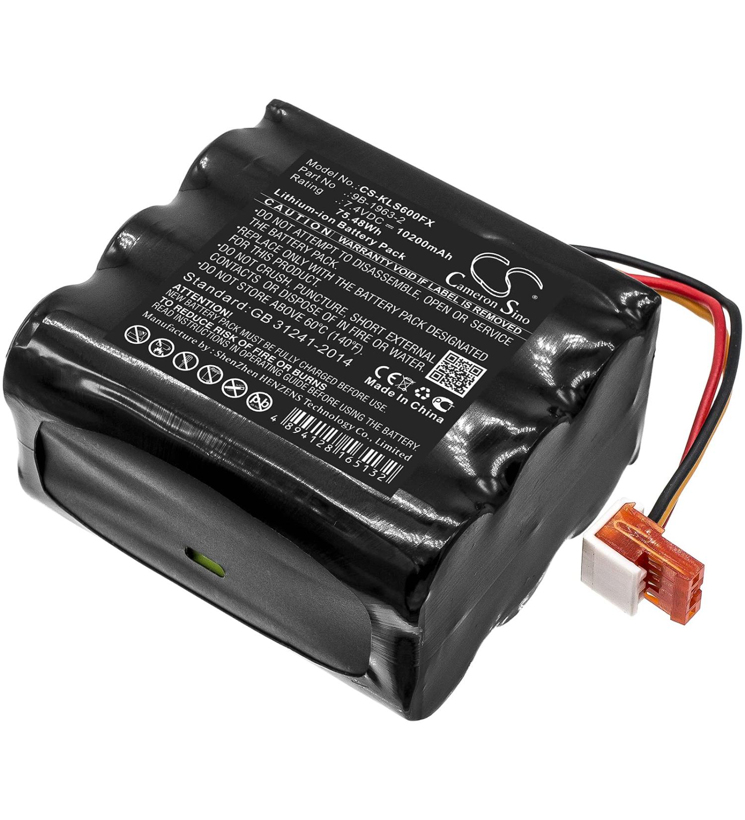 9B-1963-2 Battery 10200mAh Replacement for Koehler Lighthawk 600 - High Performance 7.4V LED Power - Buy Online on SooperMarket.com