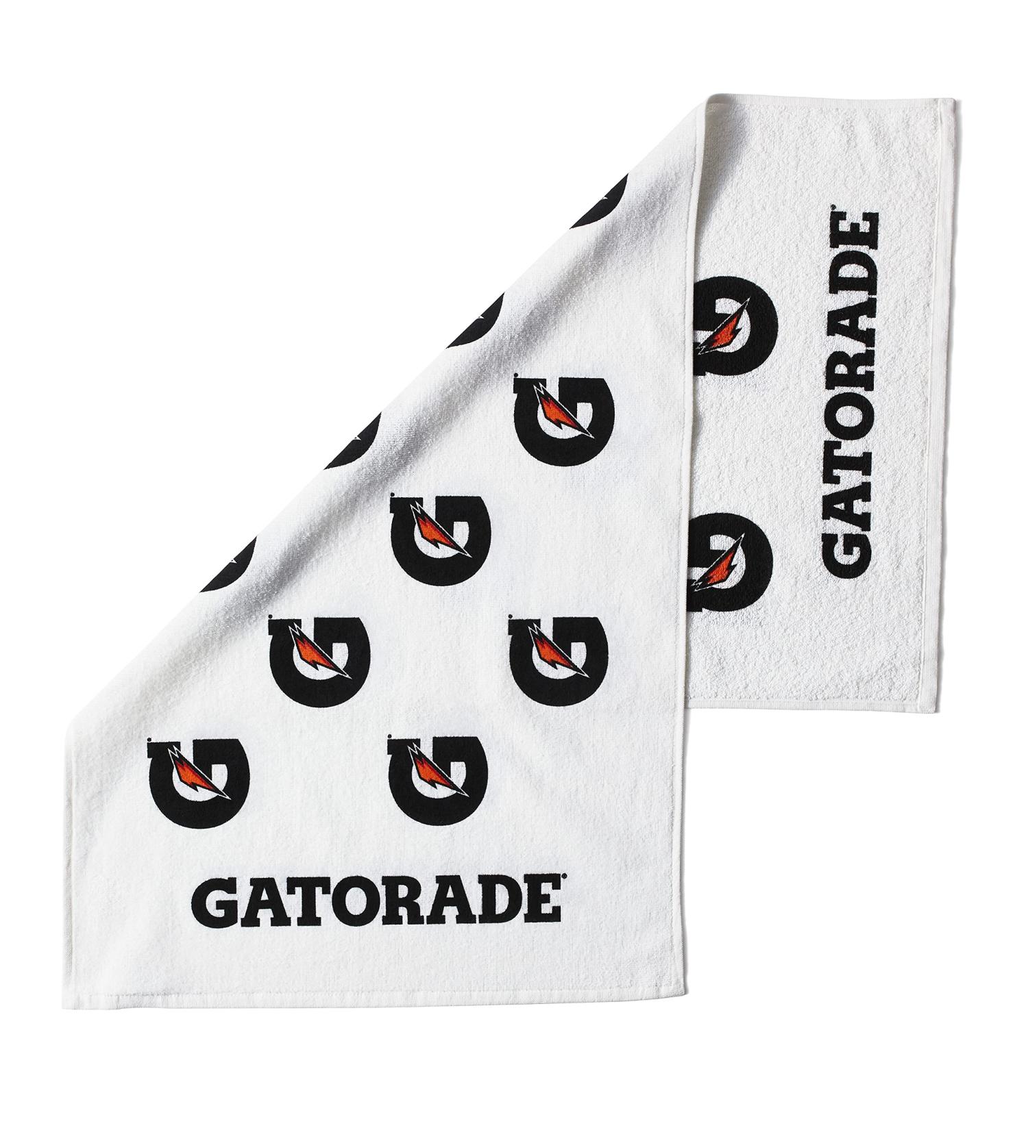 Gatorade Sideline Towel - White 21 x 39 - 100% Cotton - Machine Washable - Buy Online on SooperMarket.com