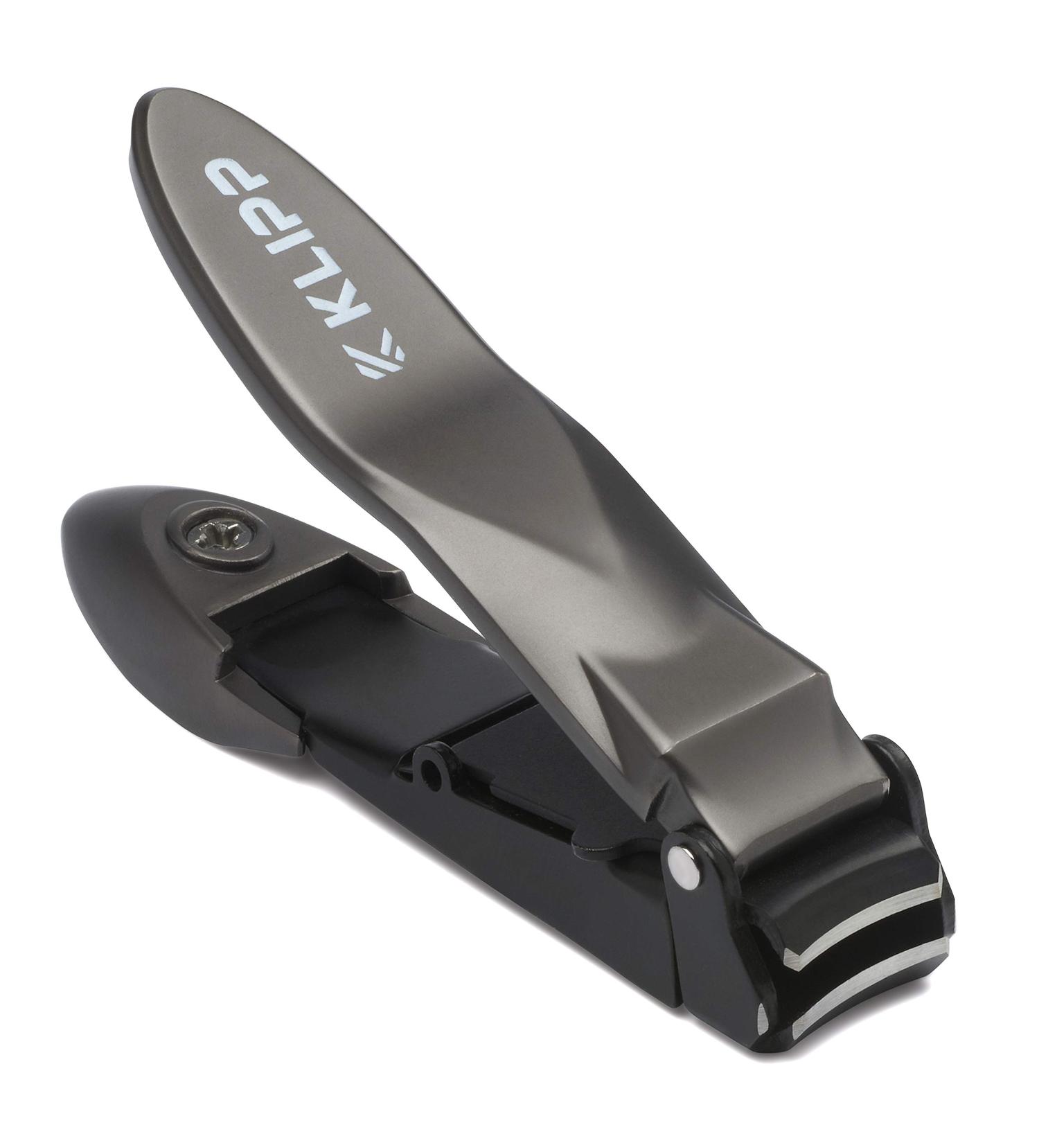 Men's Nail Clippers with Catcher - KLIPP Razor-Sharp Heavy Duty Self-Collecting Cutters for Impeccably Manicured Nails - Includes Ziplock Pouch - Buy Online on SooperMarket.com