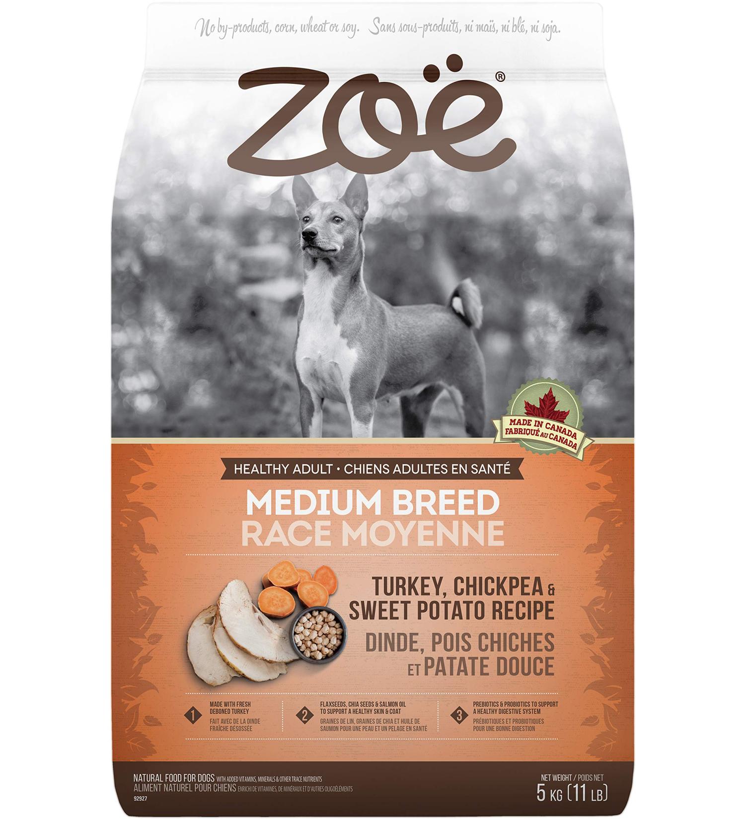 Zo Dry Dog Food Medium Breed Turkey/Chickpea/Sweet Potato Recipe 5 kg 92927 - Buy Online on SooperMarket.com