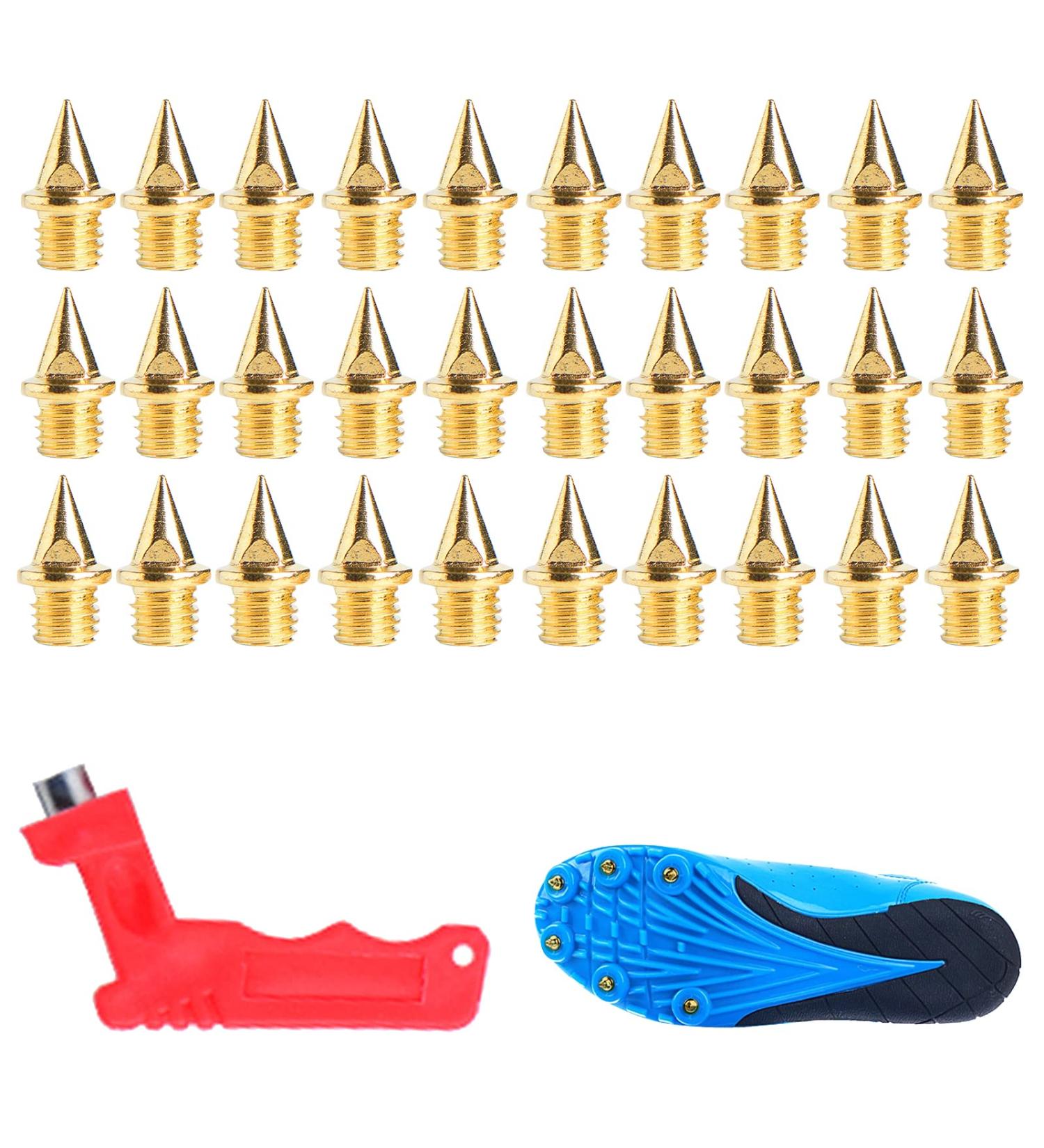30-Piece Athletics Spike Replacement Set - Dorns Pyramid Nails & Wrench for Jumping Running & Hiking | International Shipping Available - Buy Online on SooperMarket.com