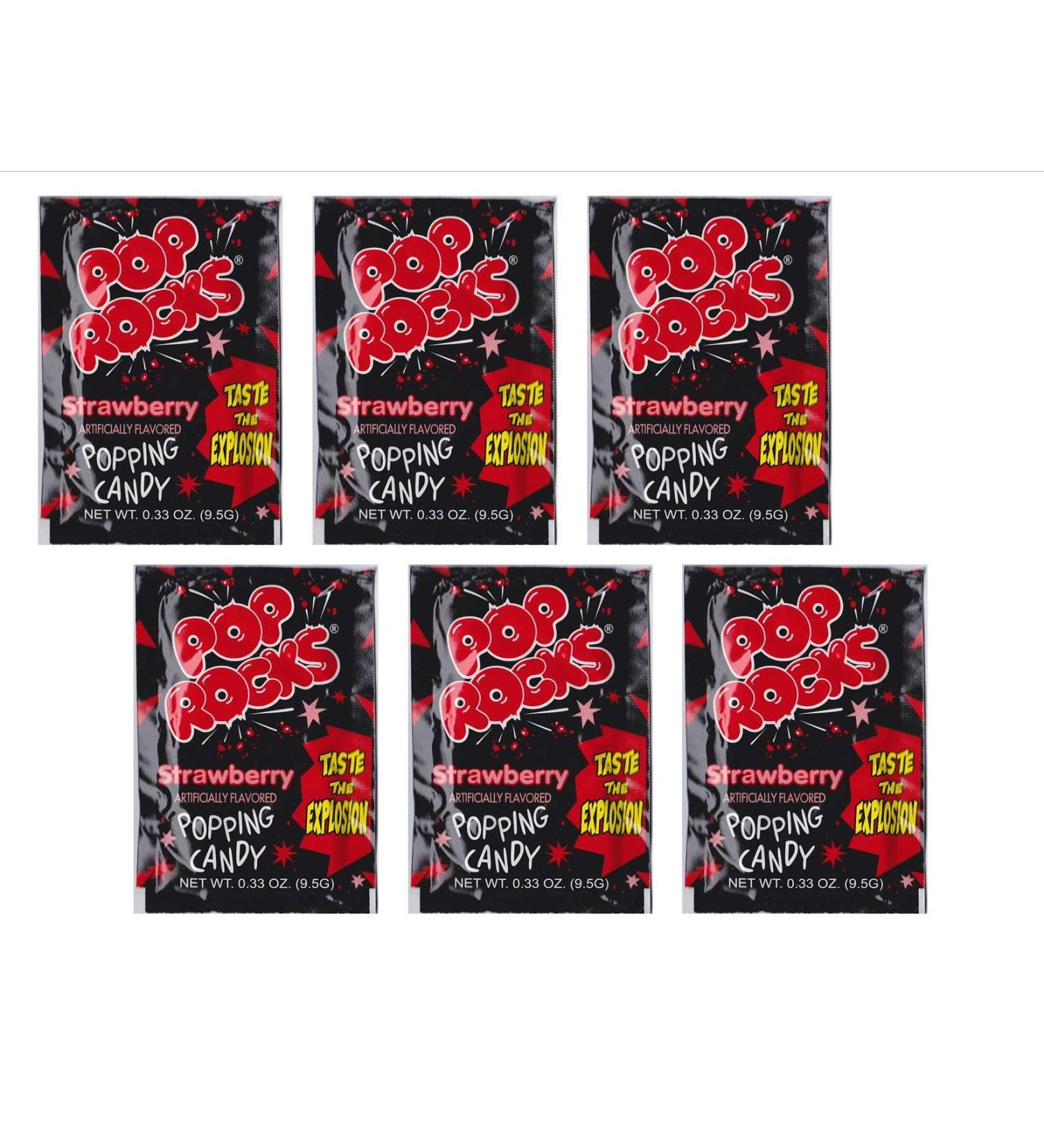 Pop Rocks Popping Fizzing Crackling Candy 6pk (Strawberry 6 pack) - Buy Online on SooperMarket.com