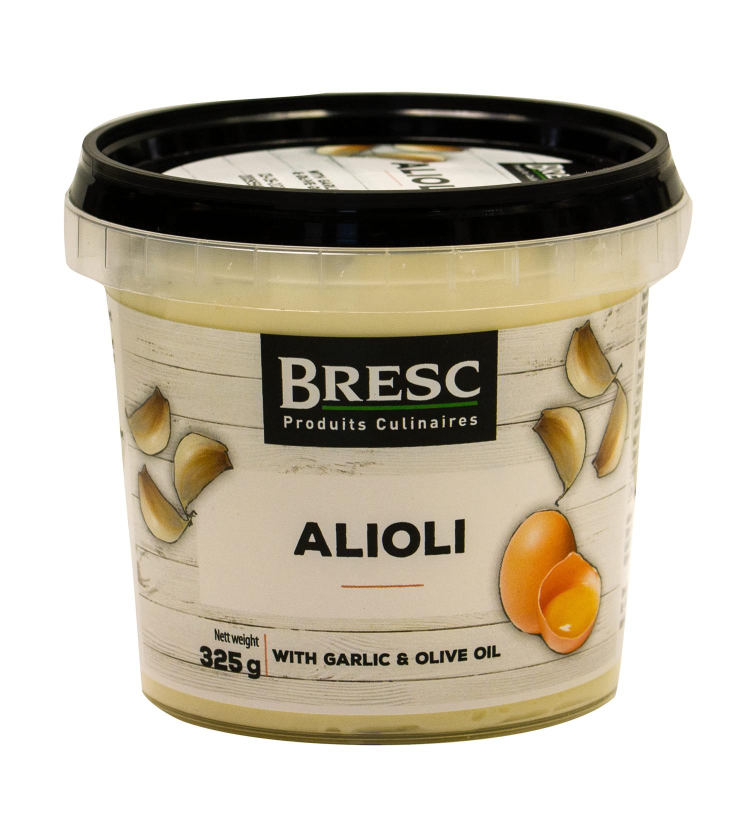 Buy Bresc Alioli Clasico 6x325g - Authentic Spanish Garlic Dip with Olive Oil | Perfect for Meat & Fish Dishes - Buy Online on SooperMarket.com