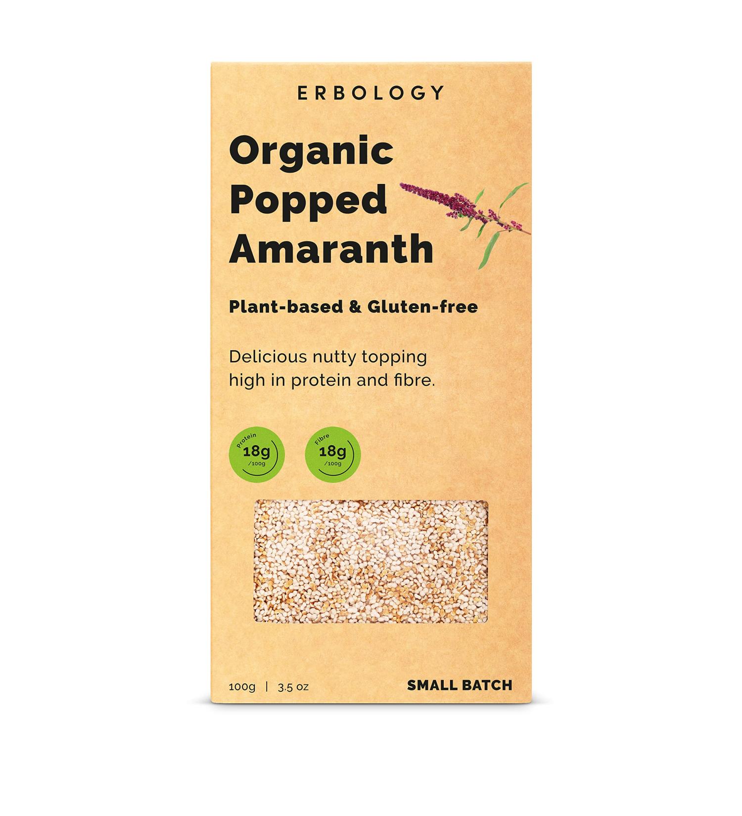 Organic Popped Amaranth 3.5 oz (Pack of 6) - Breakfast Topping - High Fiber, Protein & Minerals - Vegan, Gluten-Free, Non GMO - Buy Online on SooperMarket.com
