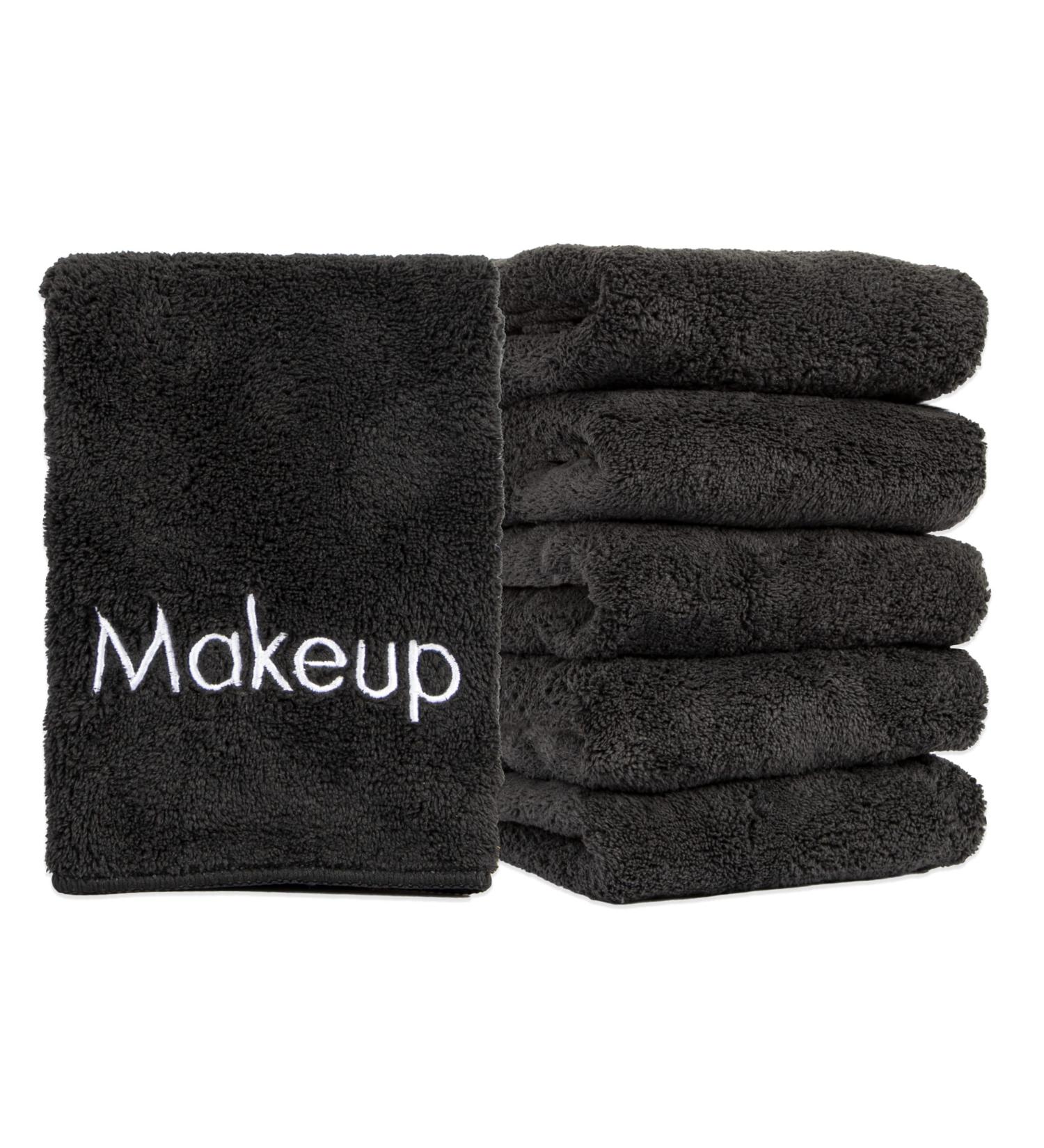 Arkwright Microfiber Makeup Remover Cloths - 6-Pack Black 13x13 Inch Soft Coral Fleece - Buy Online on SooperMarket.com