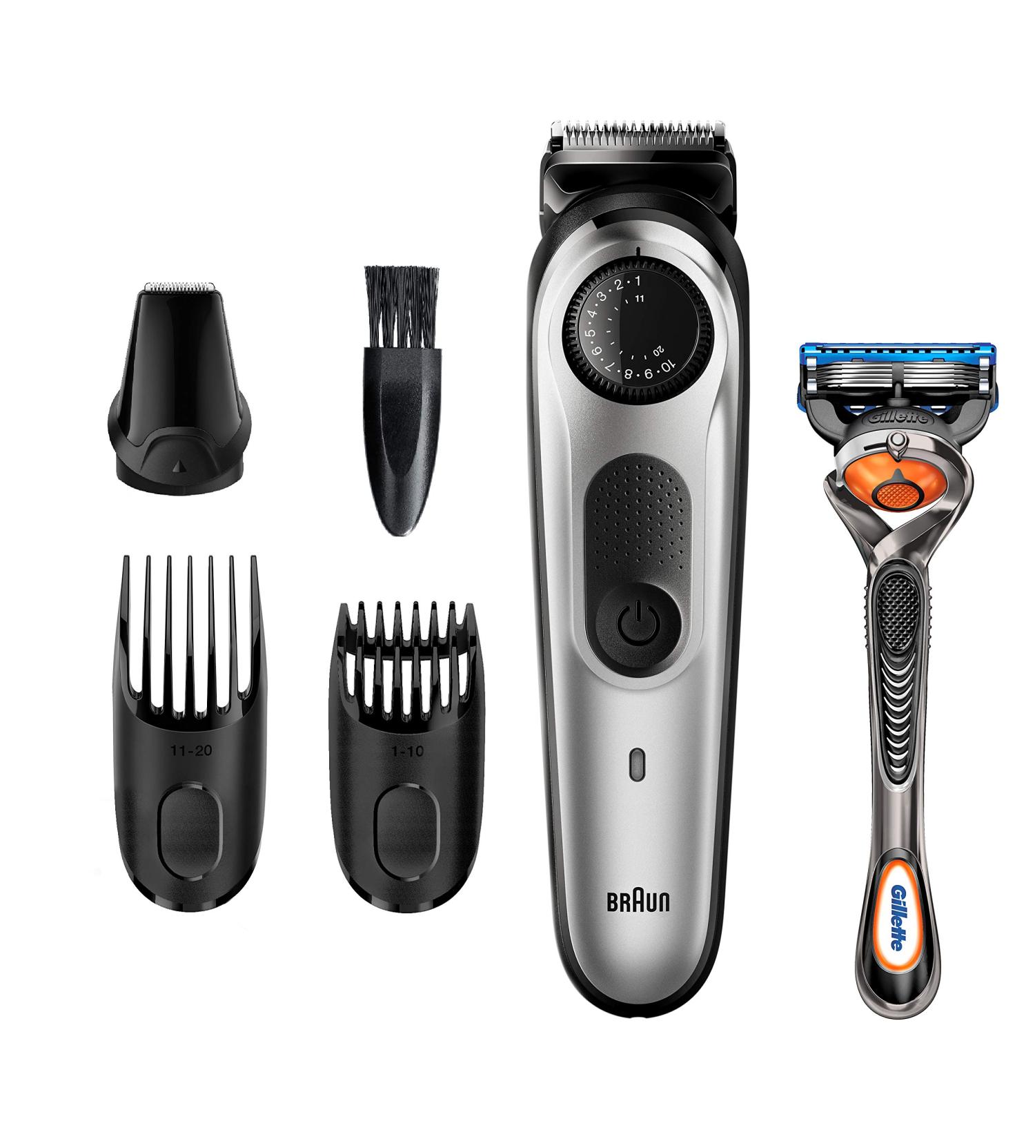 Braun Beard Trimmer BT5260 - Cordless Rechargeable Hair Clippers for Men with Mini Foil Shaver & Detail Trimmer - Buy Online on SooperMarket.com