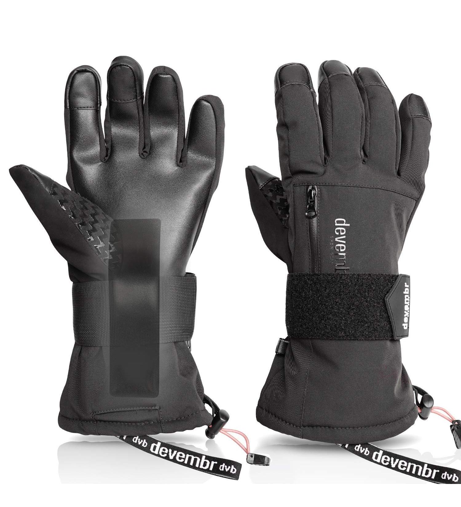 devembr Ski Gloves Waterproof  Warm Snowboard Gloves with Wrist Guard  XS/S/M/L Black Medium - Buy Online on SooperMarket.com