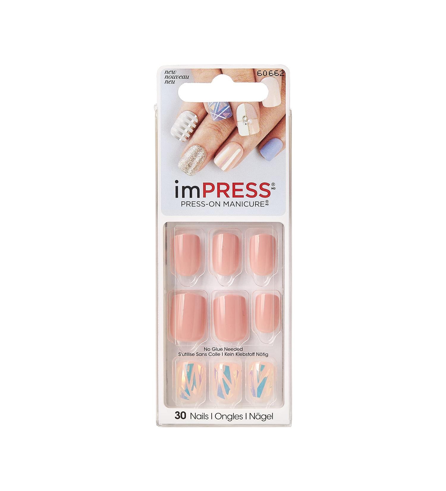 Broadway Impress Shimmer - 1 Pack of 24 High-Quality Nail Tips for Stunning Manicure | International Shipping Available - Buy Online on SooperMarket.com