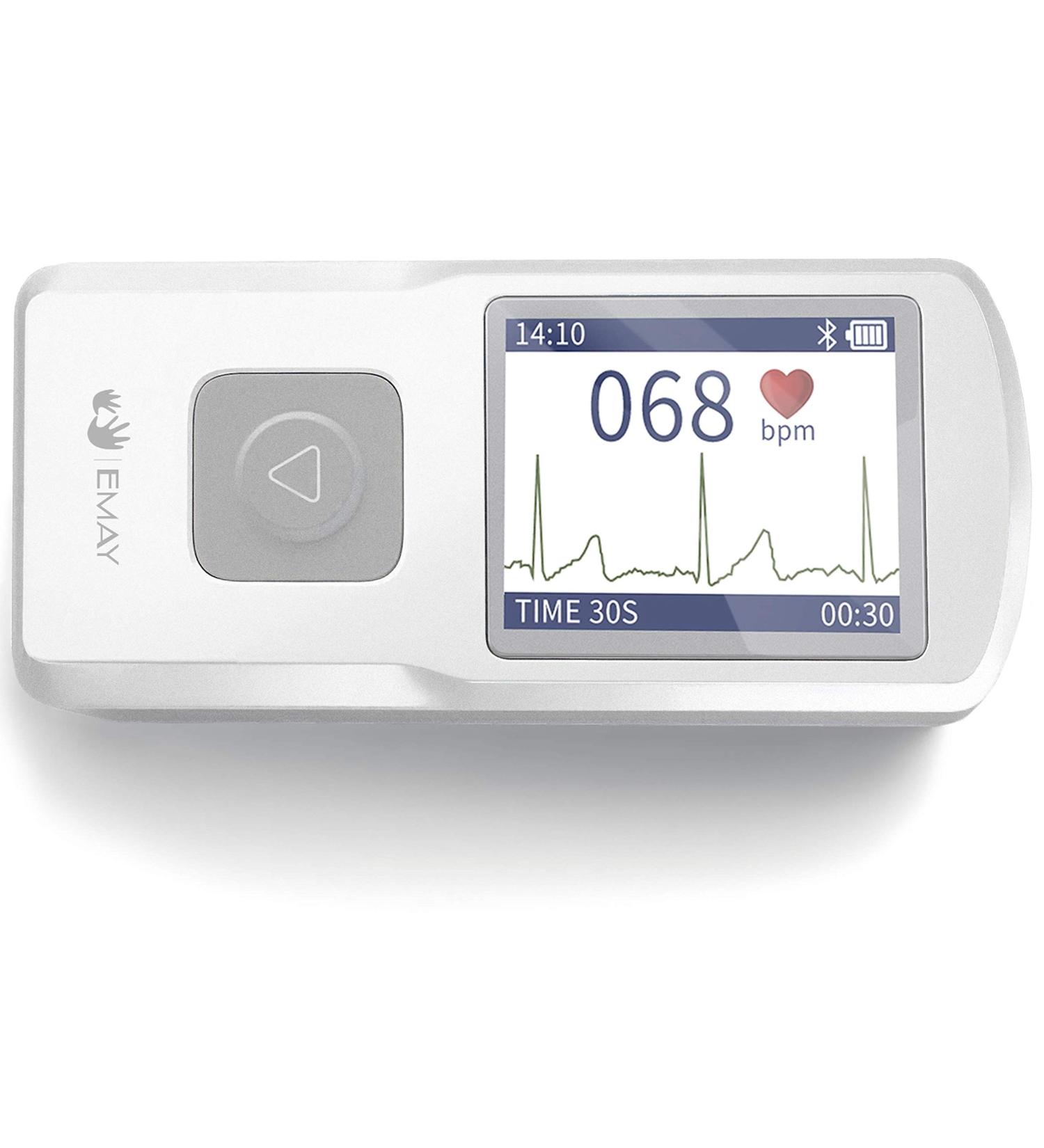EMAY Portable EKG Monitoring Device | Personal Heart Monitor for iPhone, Android, Mac & Windows - Track Heart Rate & Rhythm - Buy Online on SooperMarket.com