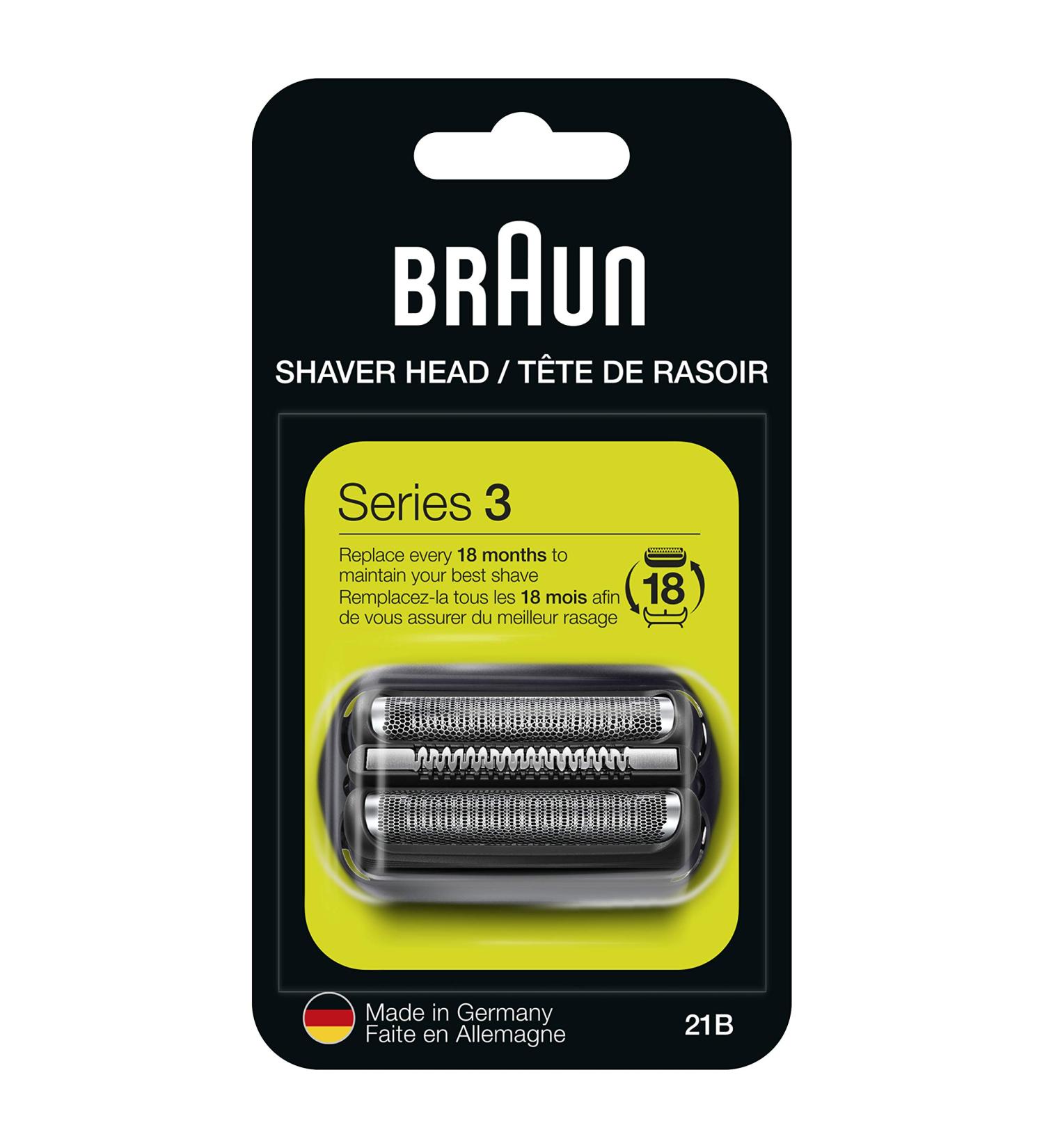 Braun Series 3 Electric Shaver Replacement Head - 21B - Compatible with 300s 310s 3010BT - Buy Online on SooperMarket.com
