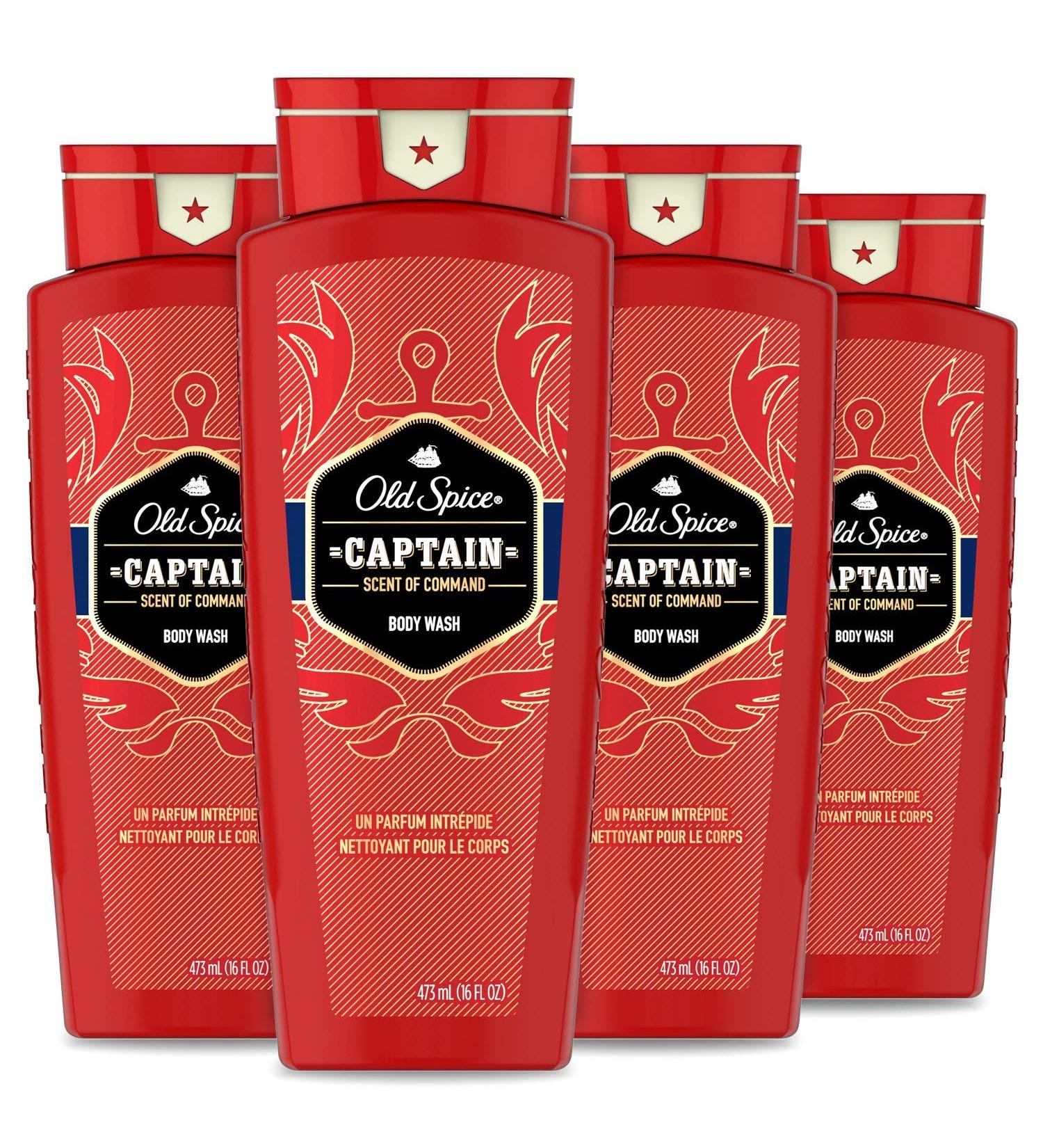 Old Spice Red Collection Captain Scent Body Wash for Men - Pack of 4 (16 Ounce) - Buy Online on SooperMarket.com