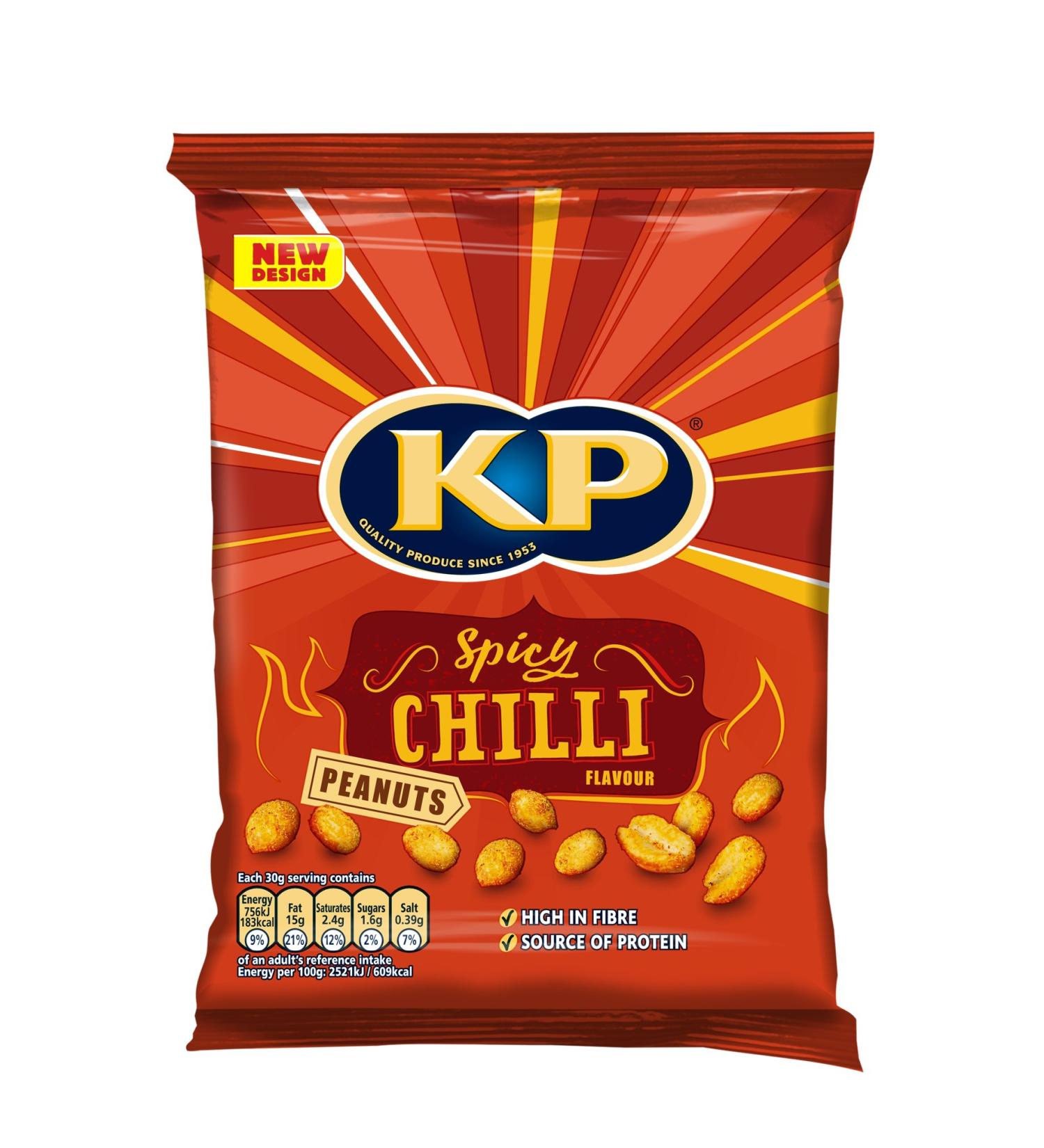 KP Nuts Share Bag of Spicy Chilli Flavoured Peanuts 225g - Buy Online on SooperMarket.com