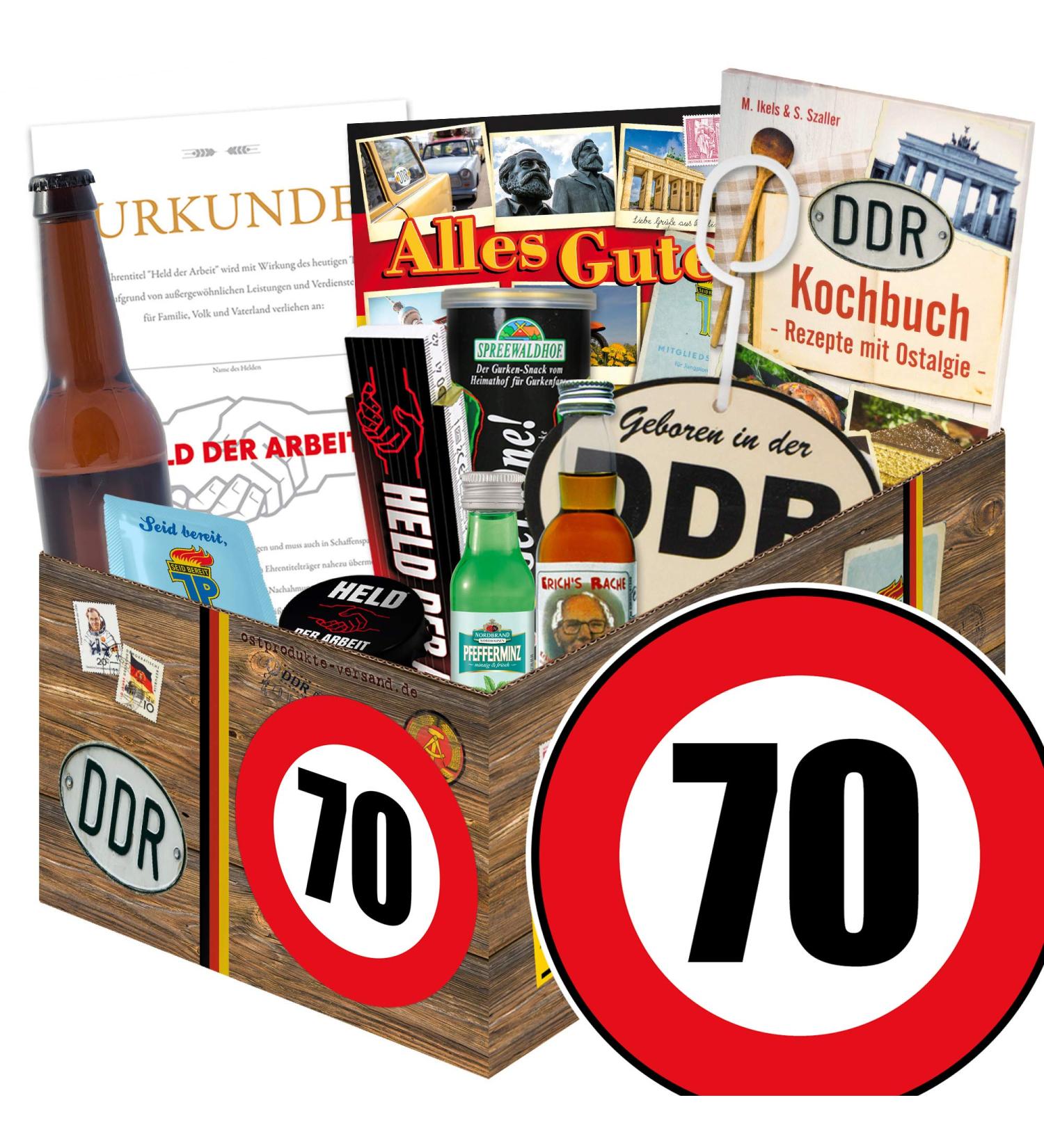 Men's 70th Birthday Gift Box | Unique Men's Package for Dad | International Shipping Available - Buy Online on SooperMarket.com