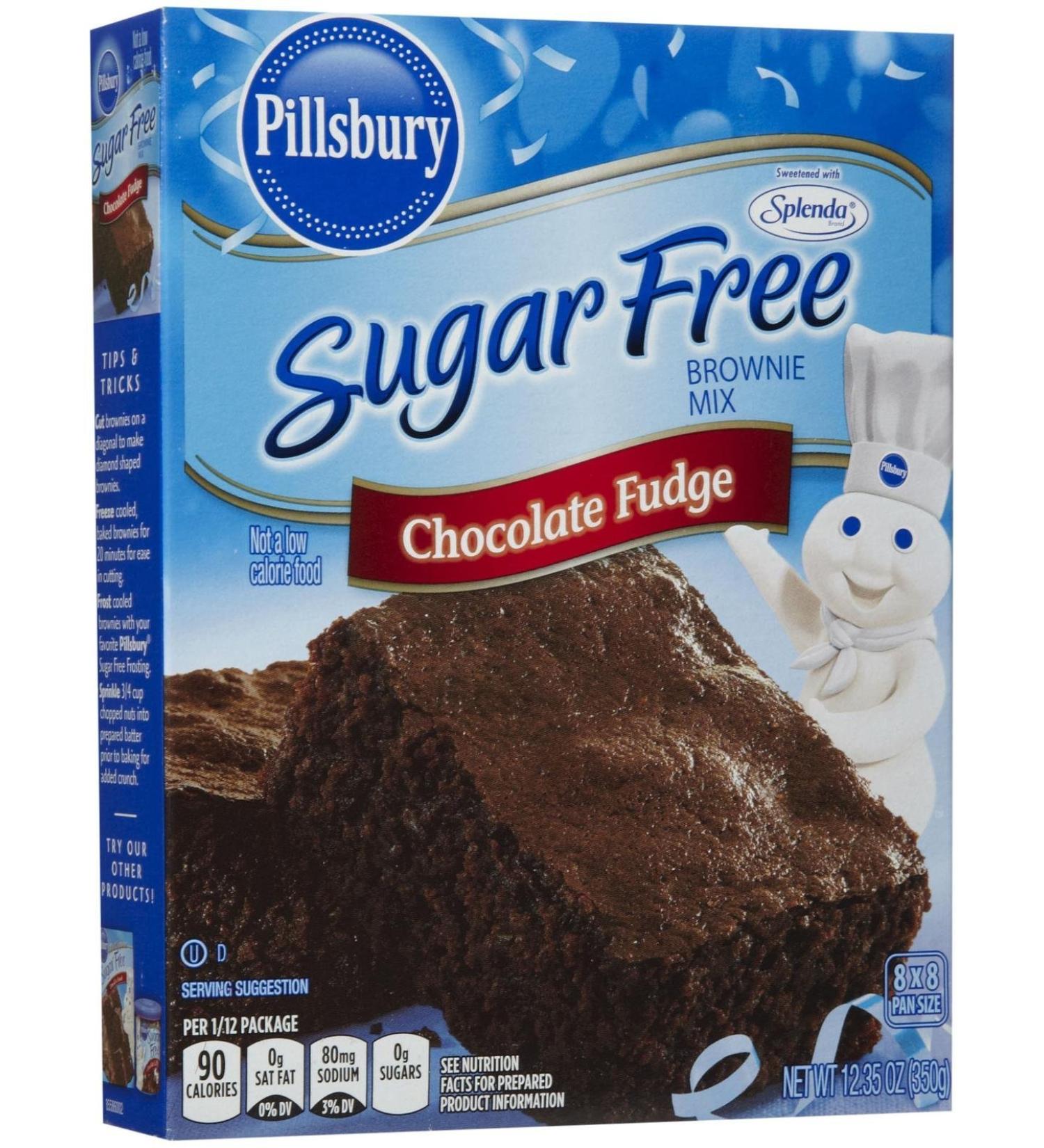 Pillsbury Sugar Free Mix - Chocolate Fudge Brownie - 12.35 oz Chocolate-Fudge 12.35 Ounce (Pack of 1)