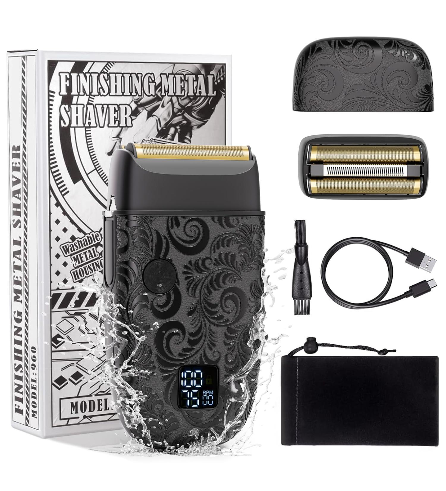 Bestauty Electric Foil Shaver for Men - Ultra-Close Rechargeable Travel Razor Wet & Dry Bald Head Shaver Perfect Father's Day Gift - Black - Buy Online on SooperMarket.com