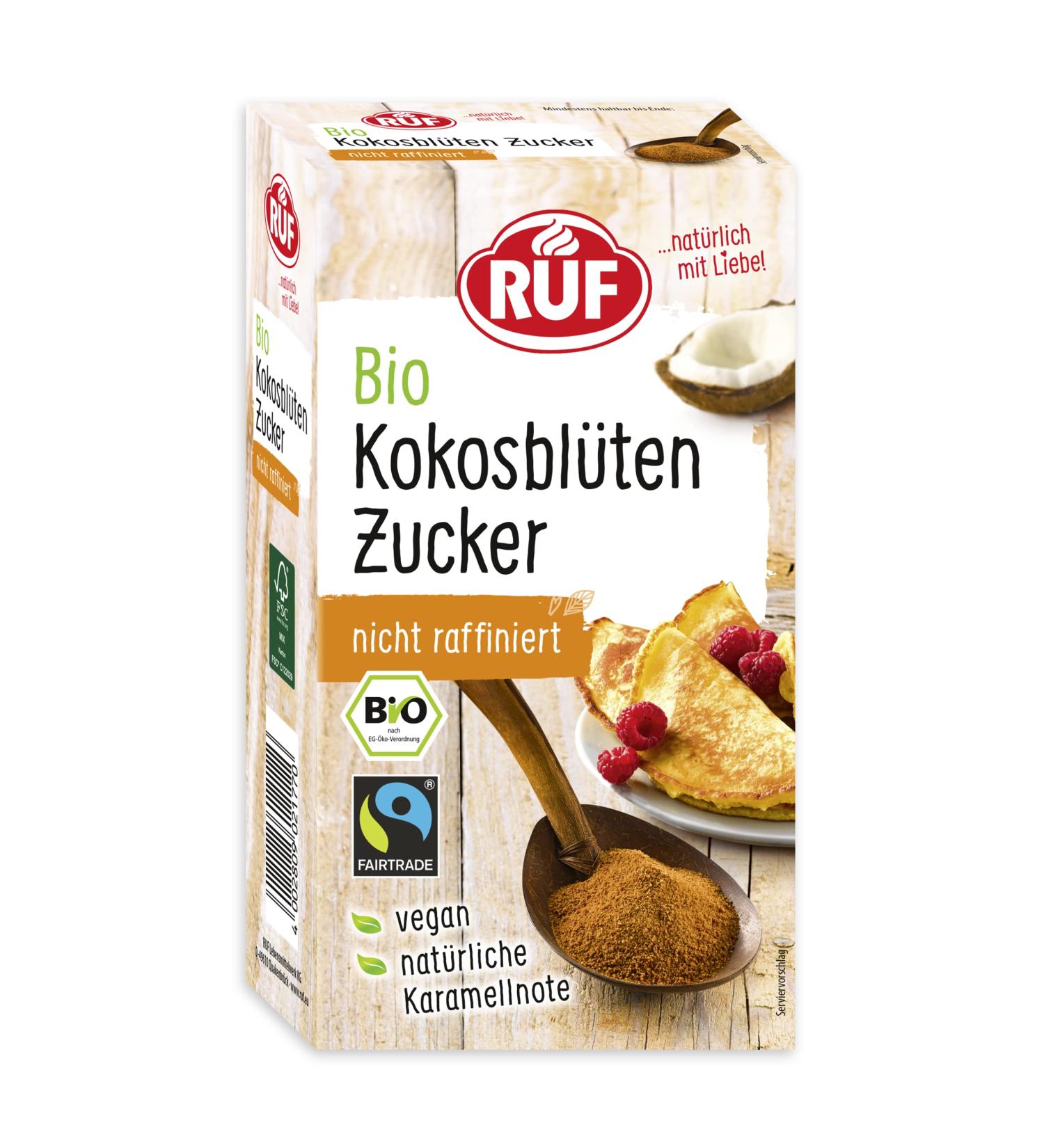 Organic Coconut Blossom Sugar | Natural Vegan Sweetener | Fair Trade - 250g | Best Baking Substitute with Caramel Note - Buy Online on SooperMarket.com